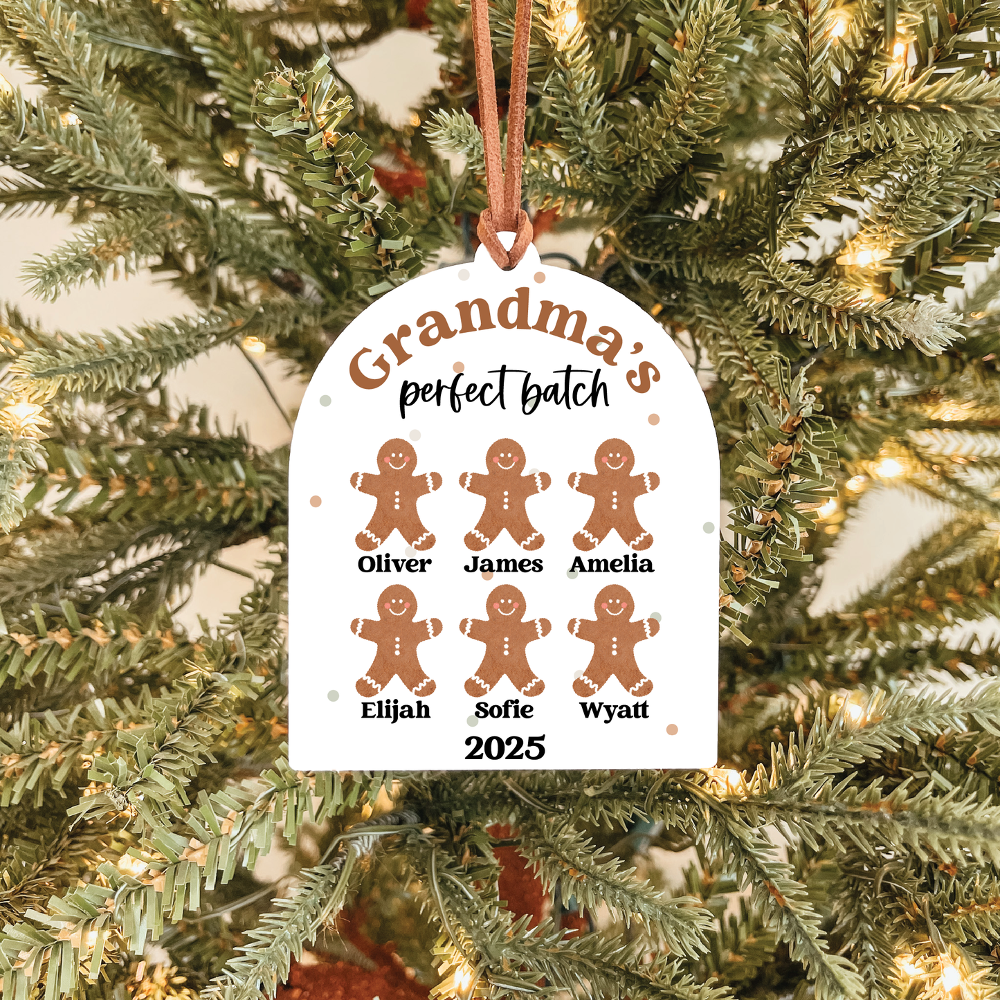 Grandchildren Names Christmas Ornament | Perfect Batch