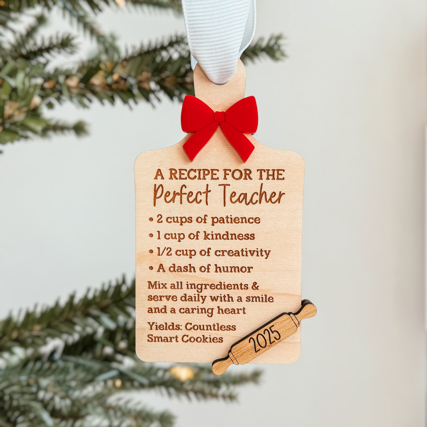 Teacher Recipe Christmas Ornament