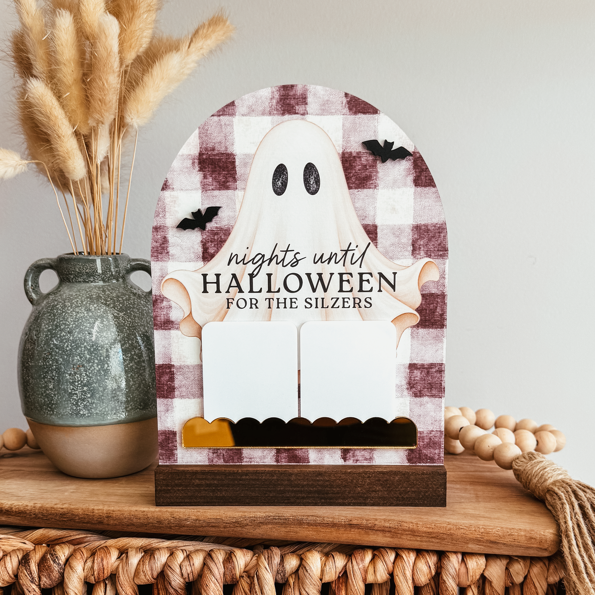 Countdown To Halloween Vintage Inspired Mini Arch Sign