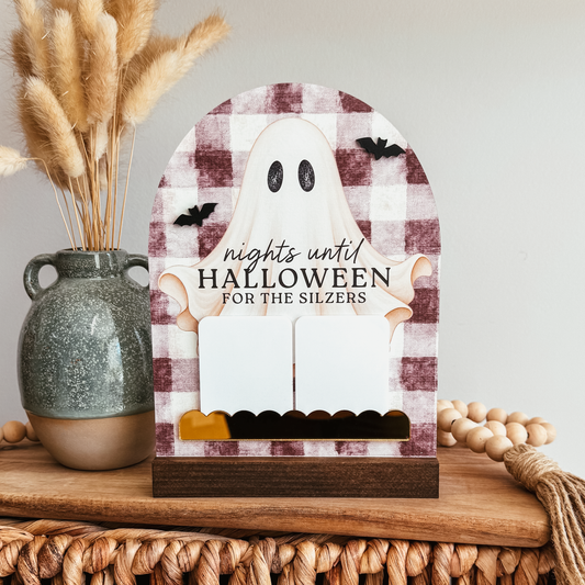 Countdown To Halloween Vintage Inspired Mini Arch Sign