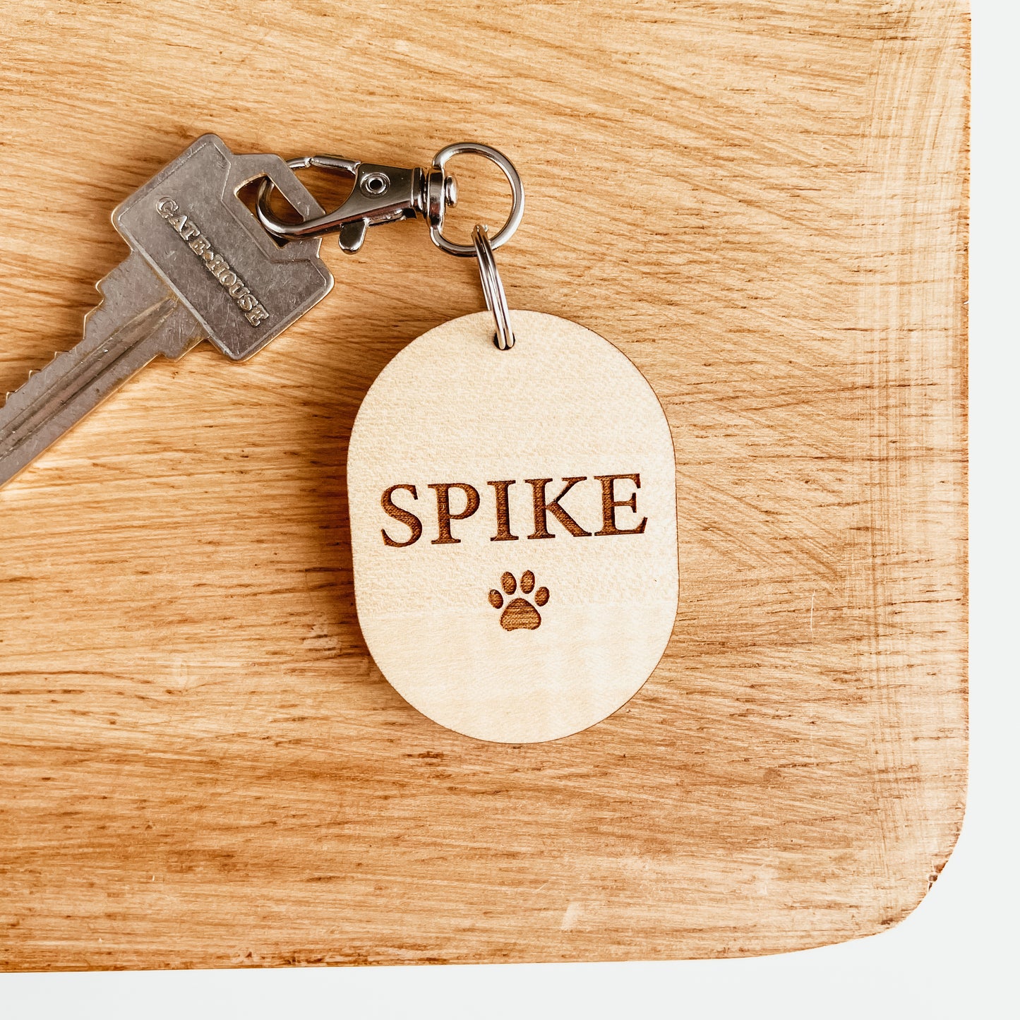 Pet Portrait Photo Keychain