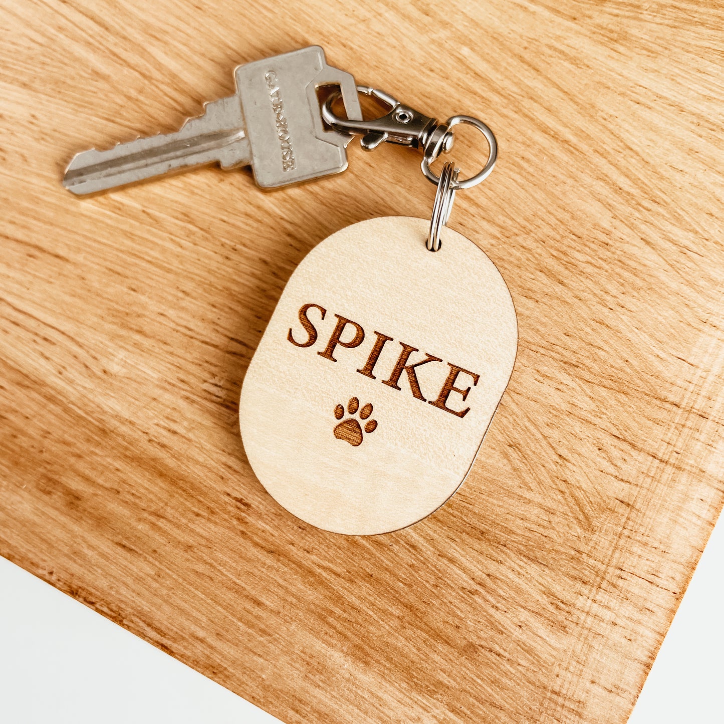 Pet Portrait Photo Keychain