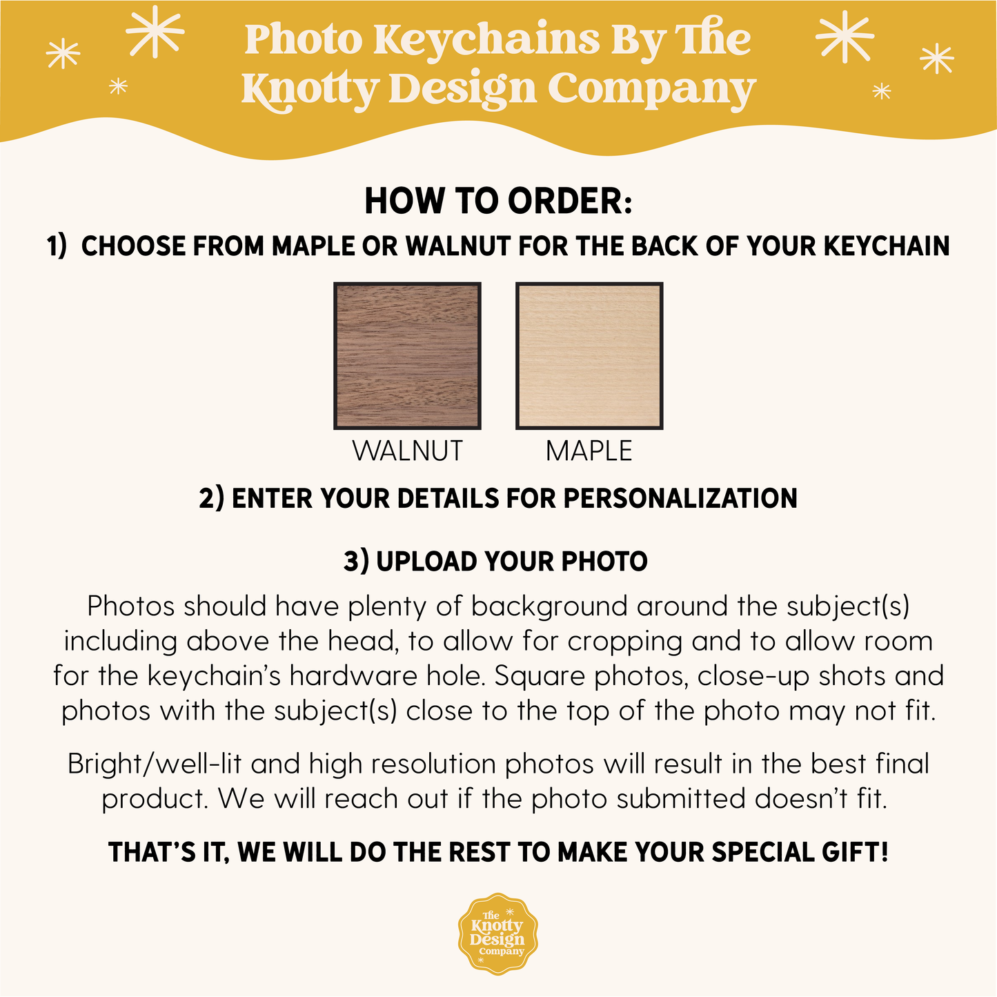 Memorial Photo Keychain