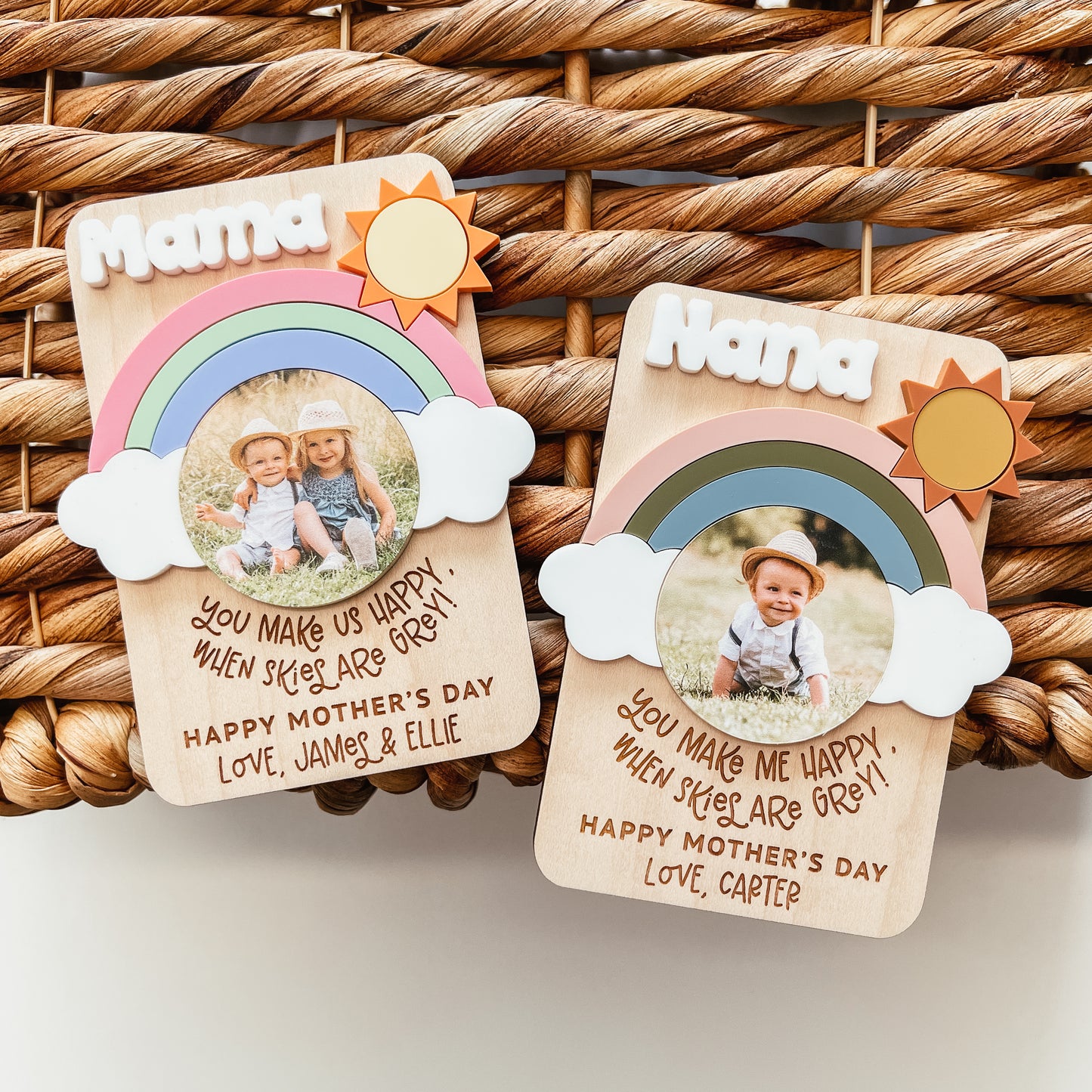 Rainbow Photo Magnet