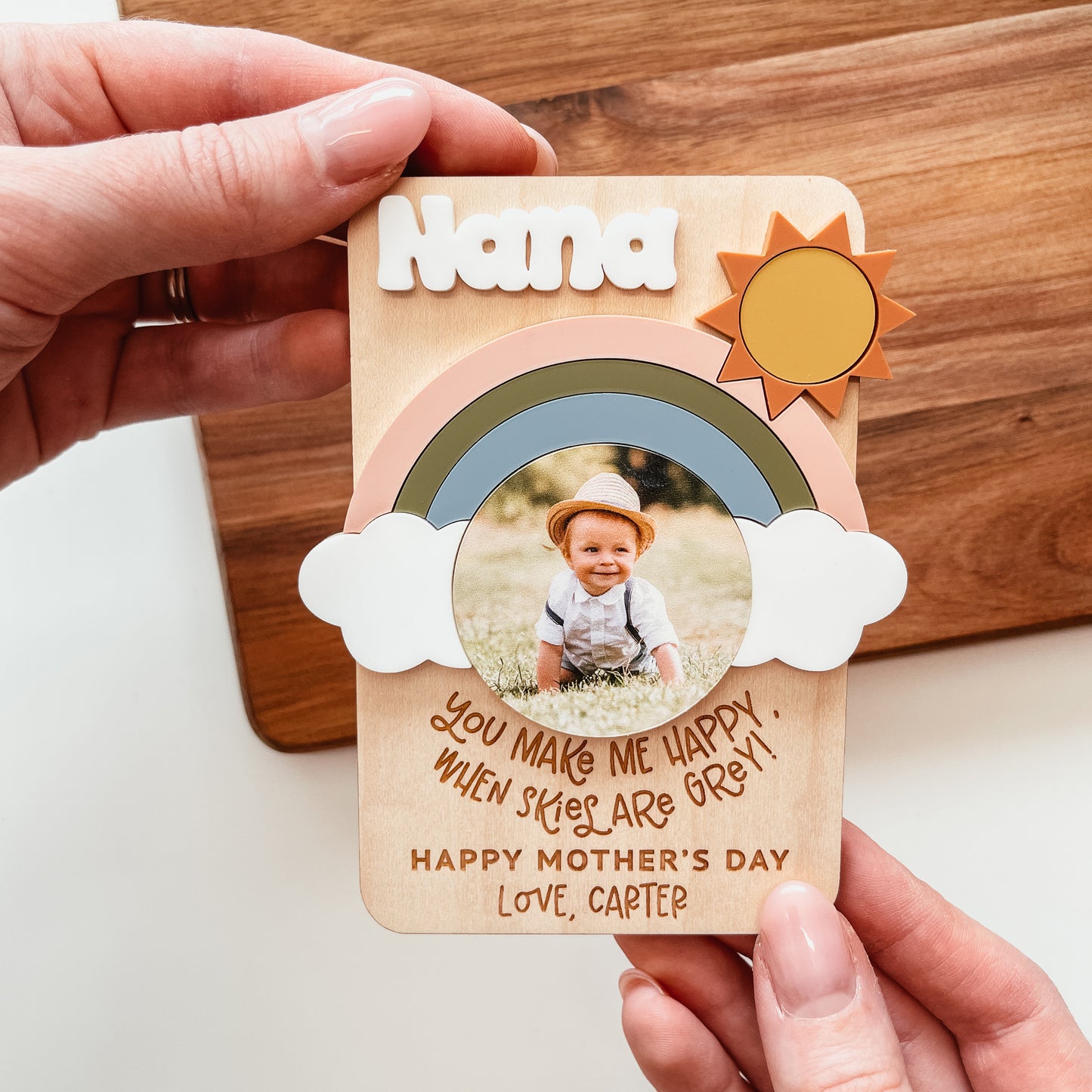 Rainbow Photo Magnet