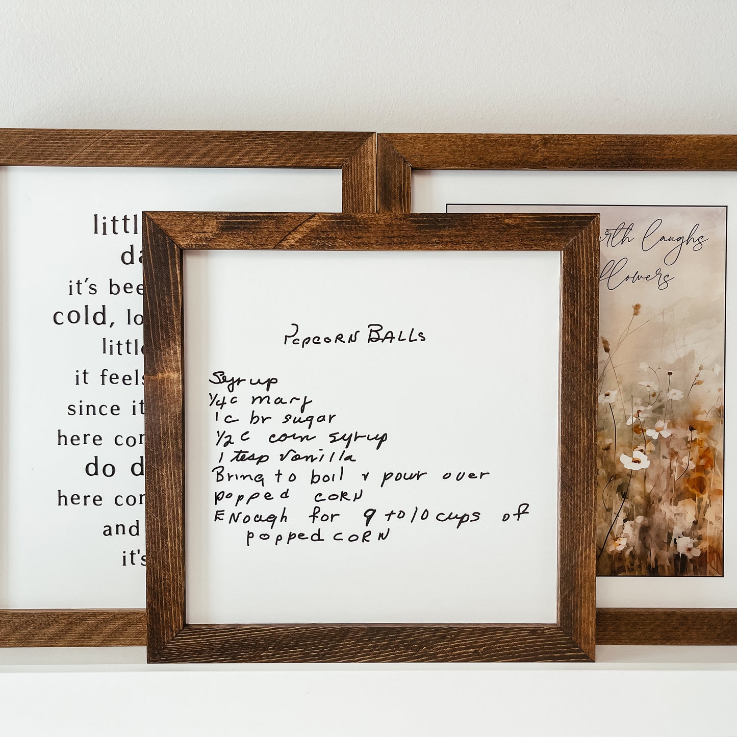 Handwritten Recipe Sign