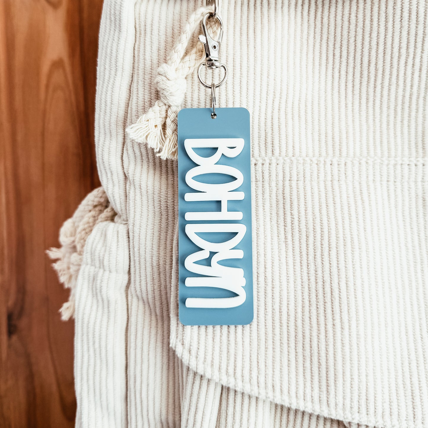 Personalized Bar Name Keychain (Rounded Font)
