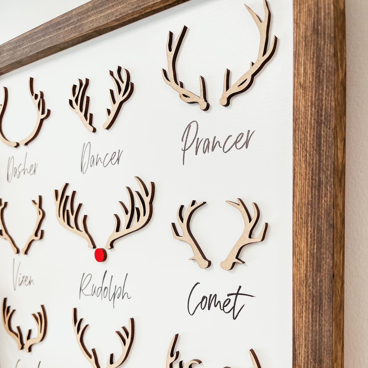 3D Reindeer Framed Sign