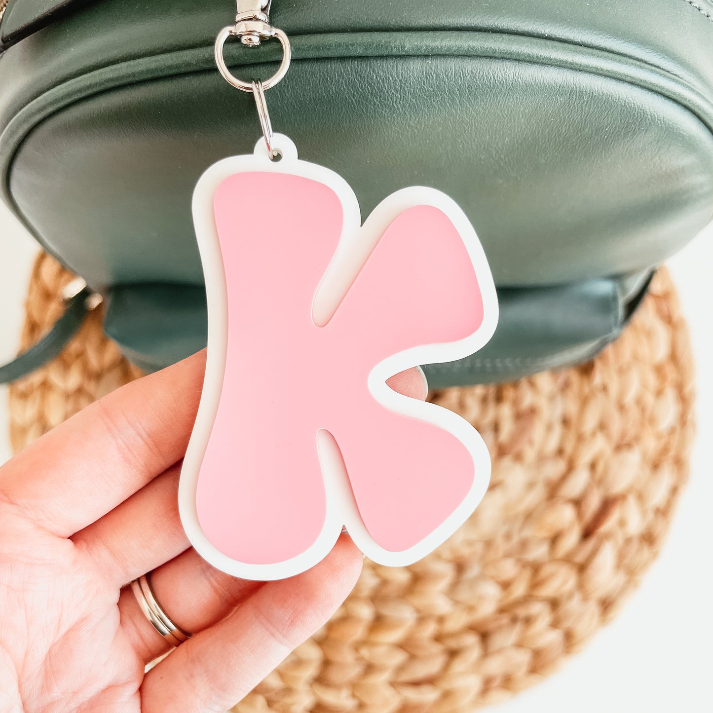 Retro Letter Bag Tag
