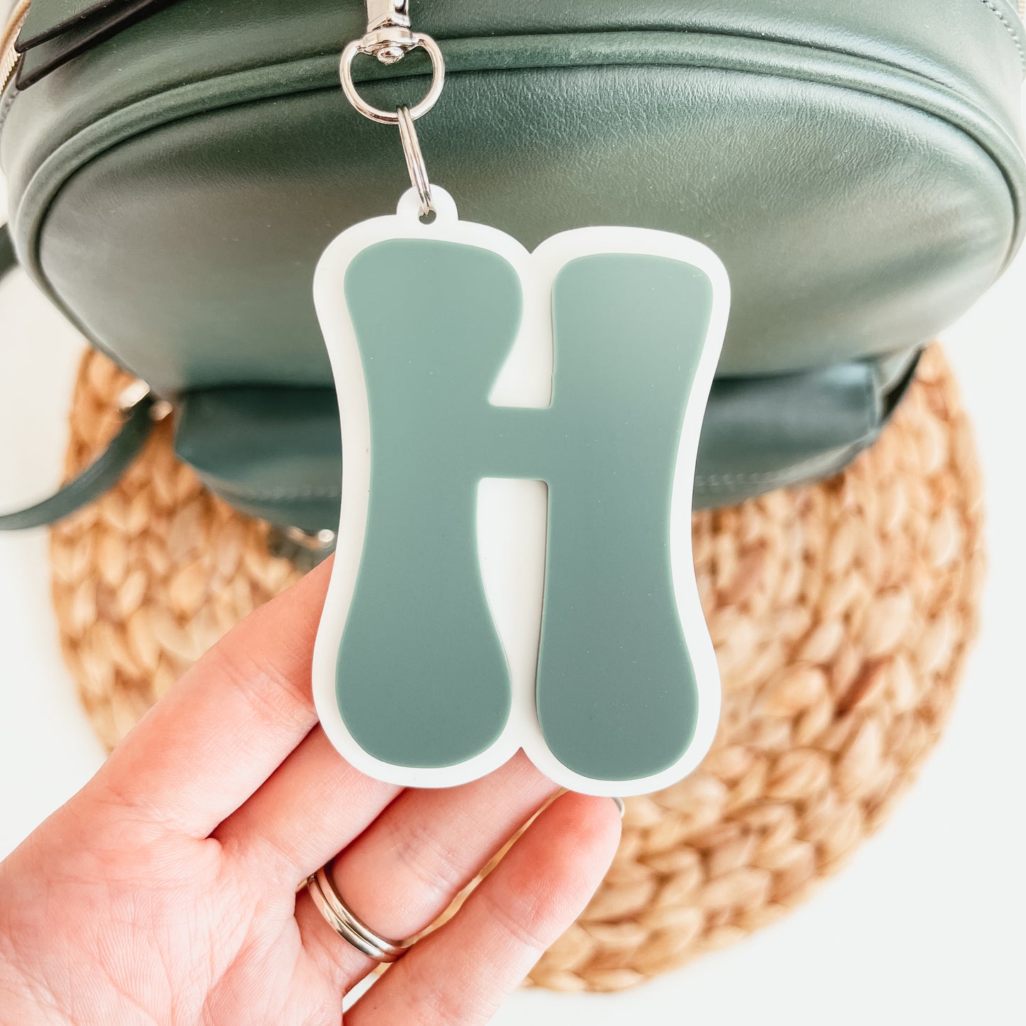 Retro Letter Bag Tag