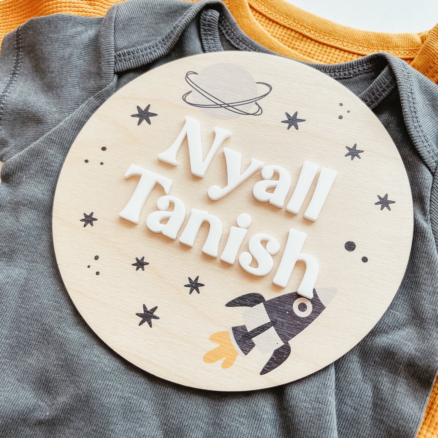 3D Birth Announcement Sign - 3D Space