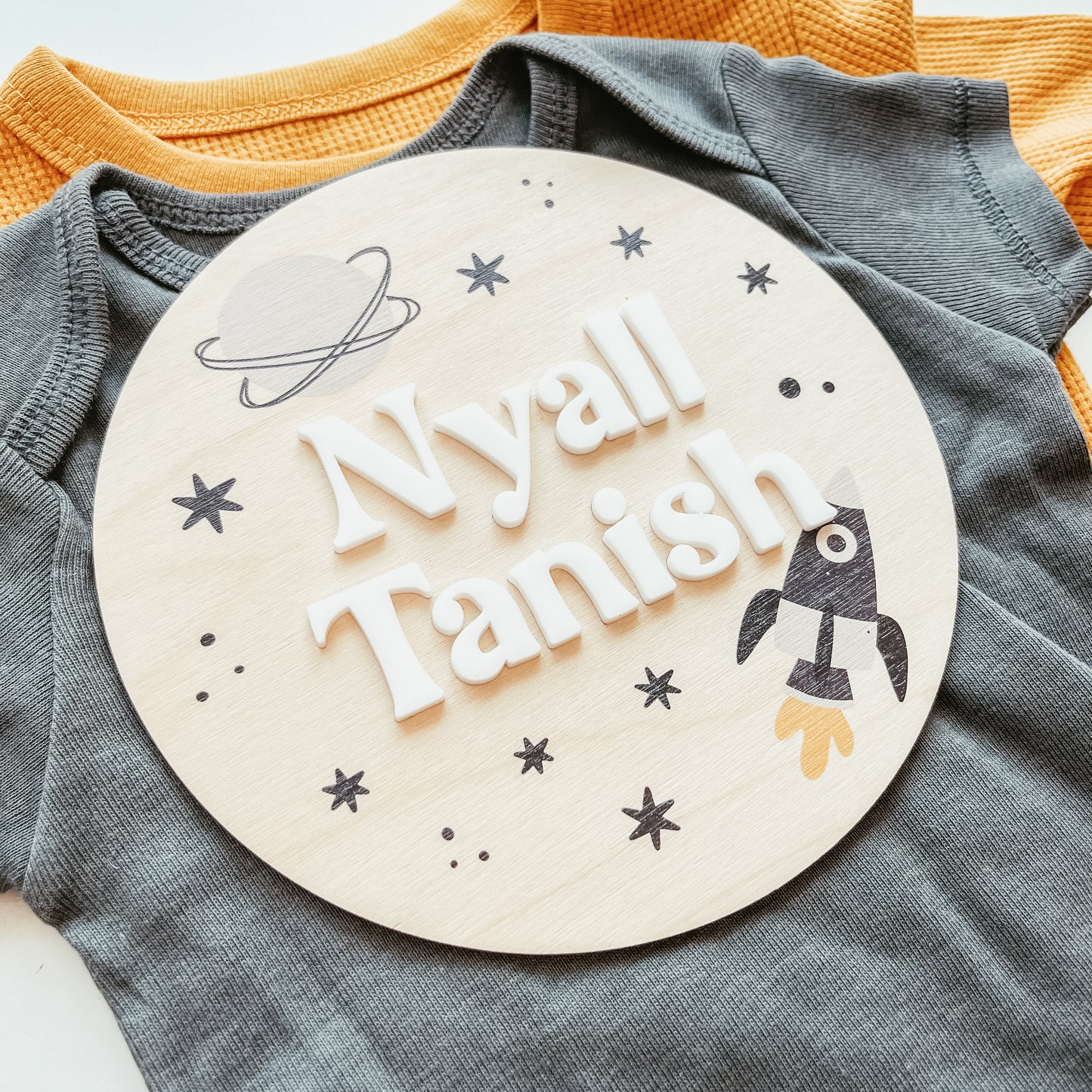 3D Birth Announcement Sign - 3D Space
