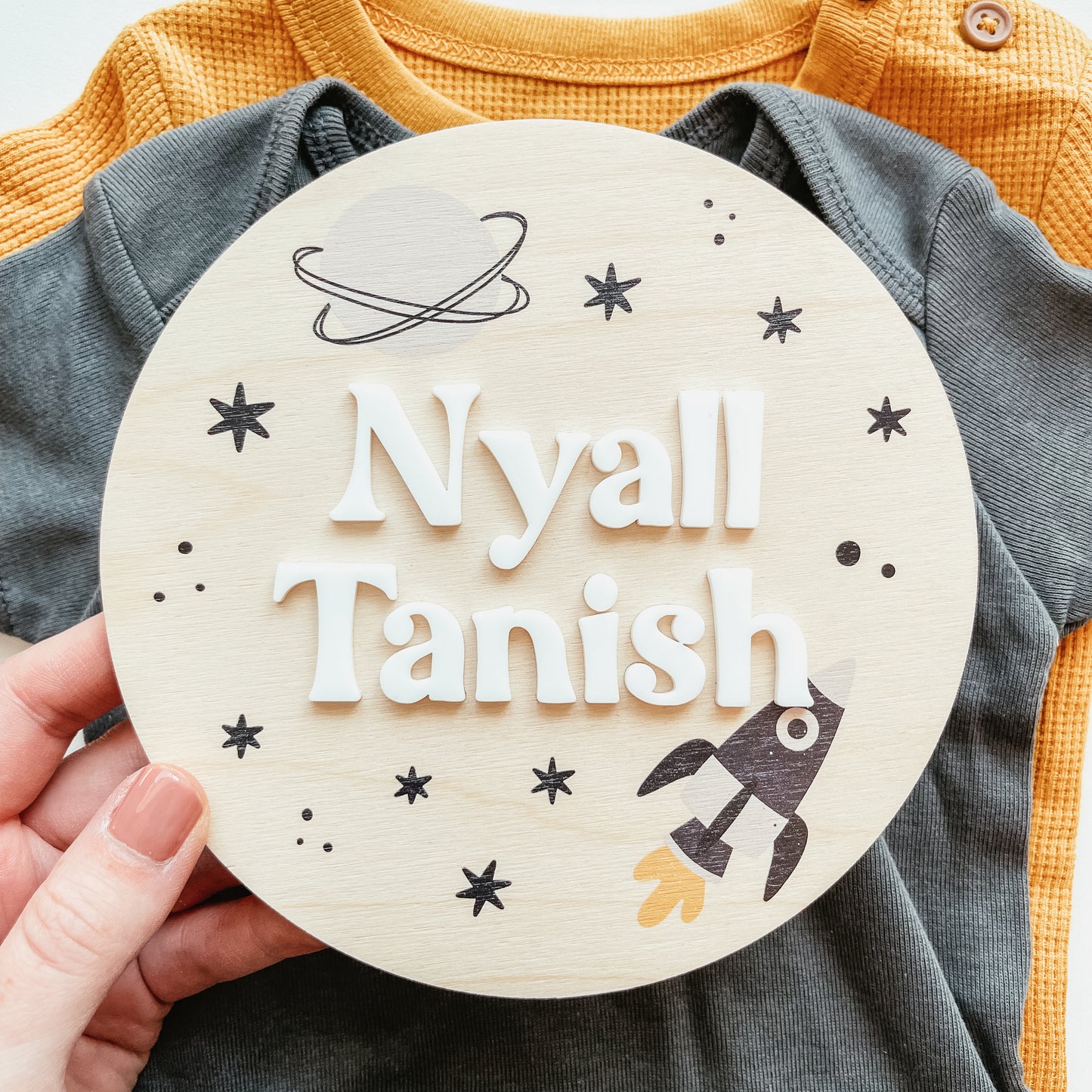 3D Birth Announcement Sign - 3D Space