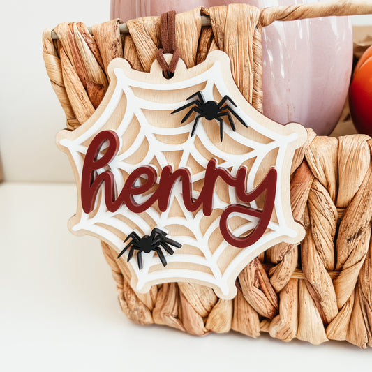 3D Spider Web Tag