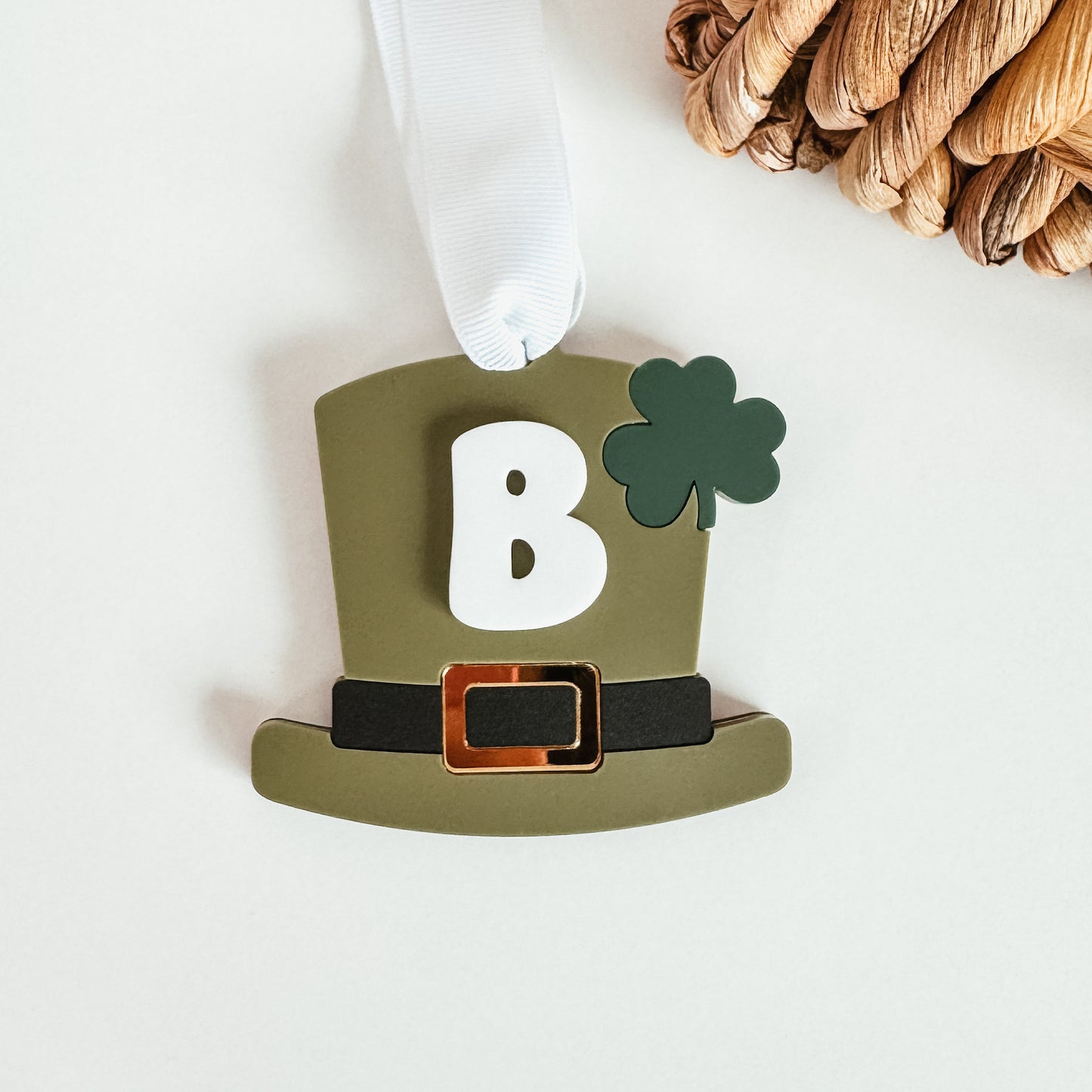 St Patrick's Day Shamrock Hat Tag