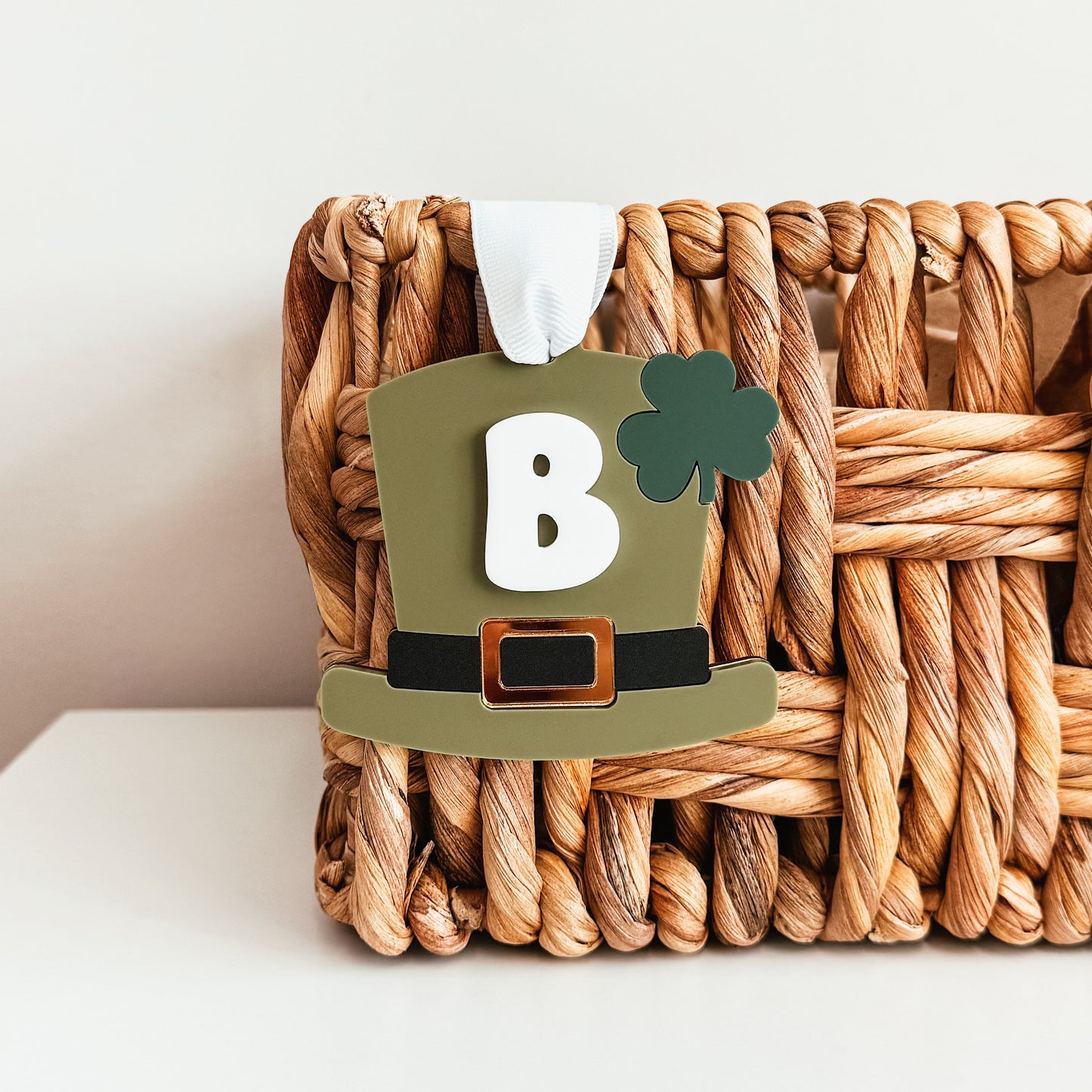 St Patrick's Day Shamrock Hat Tag