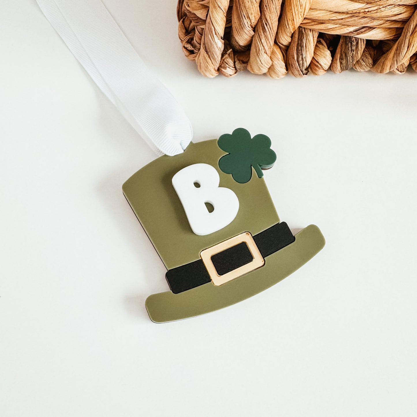 St Patrick's Day Shamrock Hat Tag