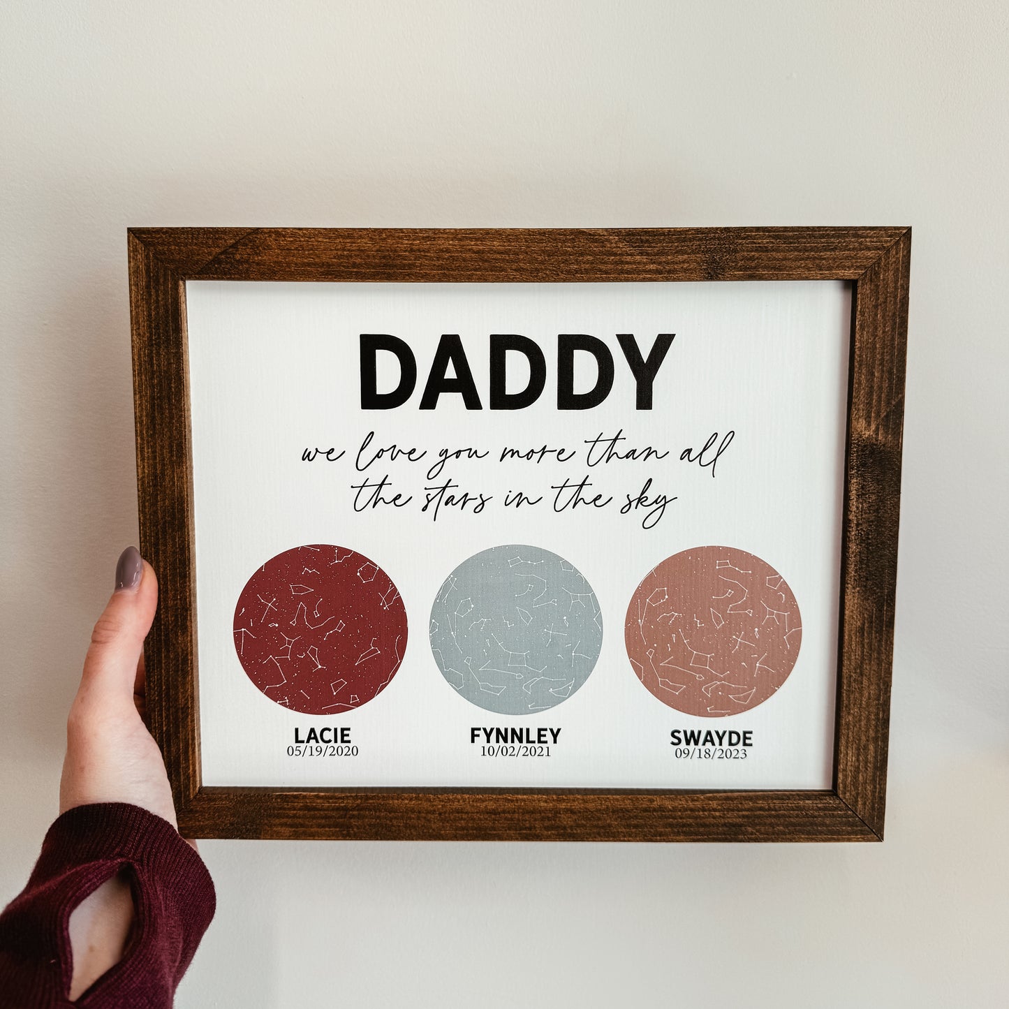 Custom Star Map Framed Sign