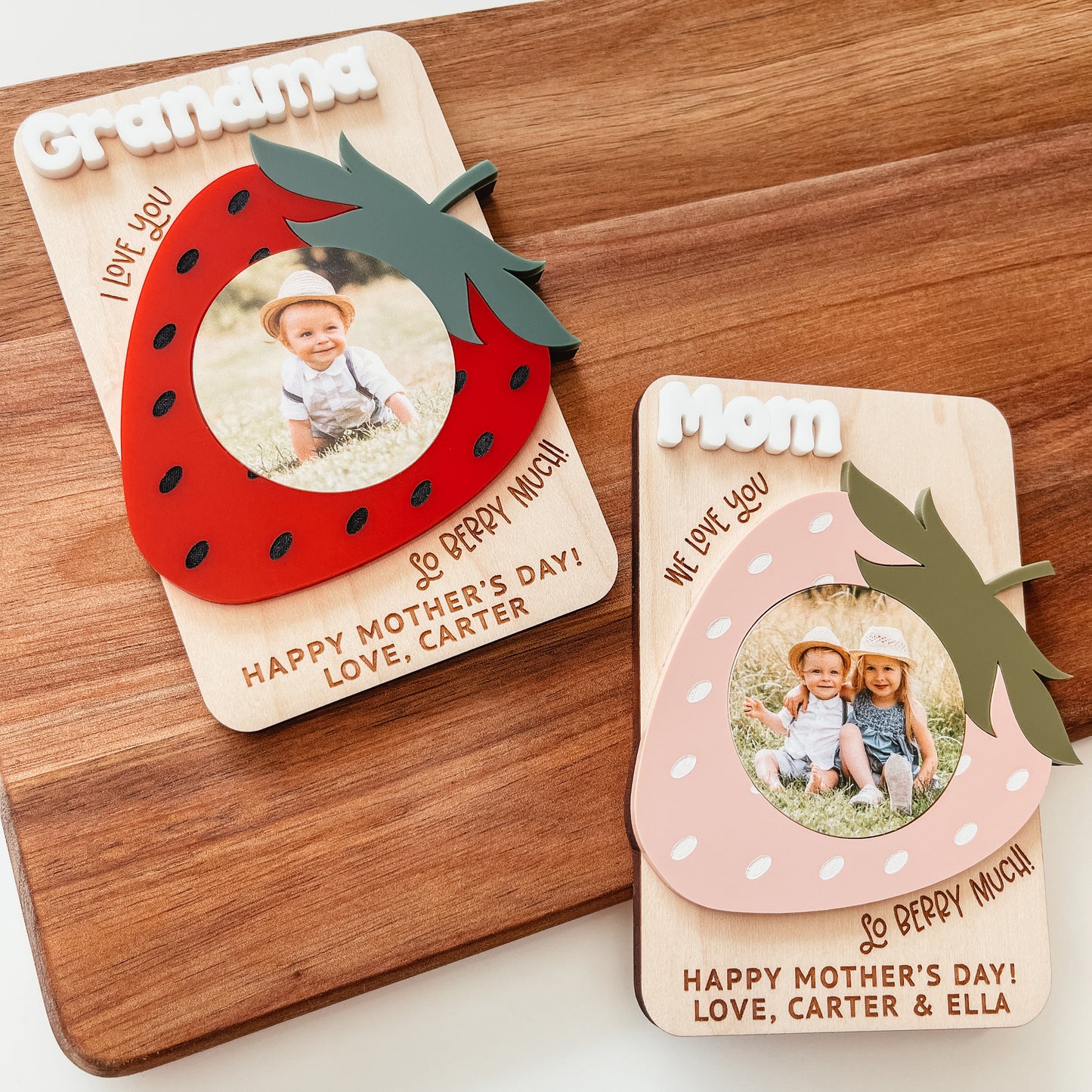 Strawberry Photo Magnet