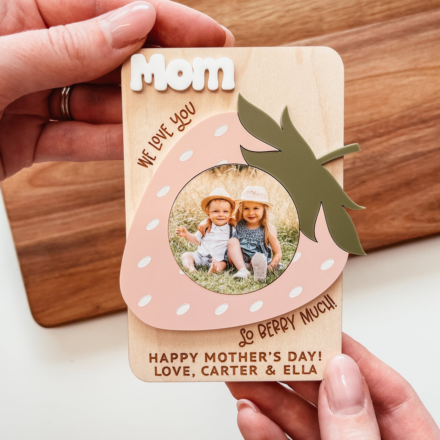 Strawberry Photo Magnet