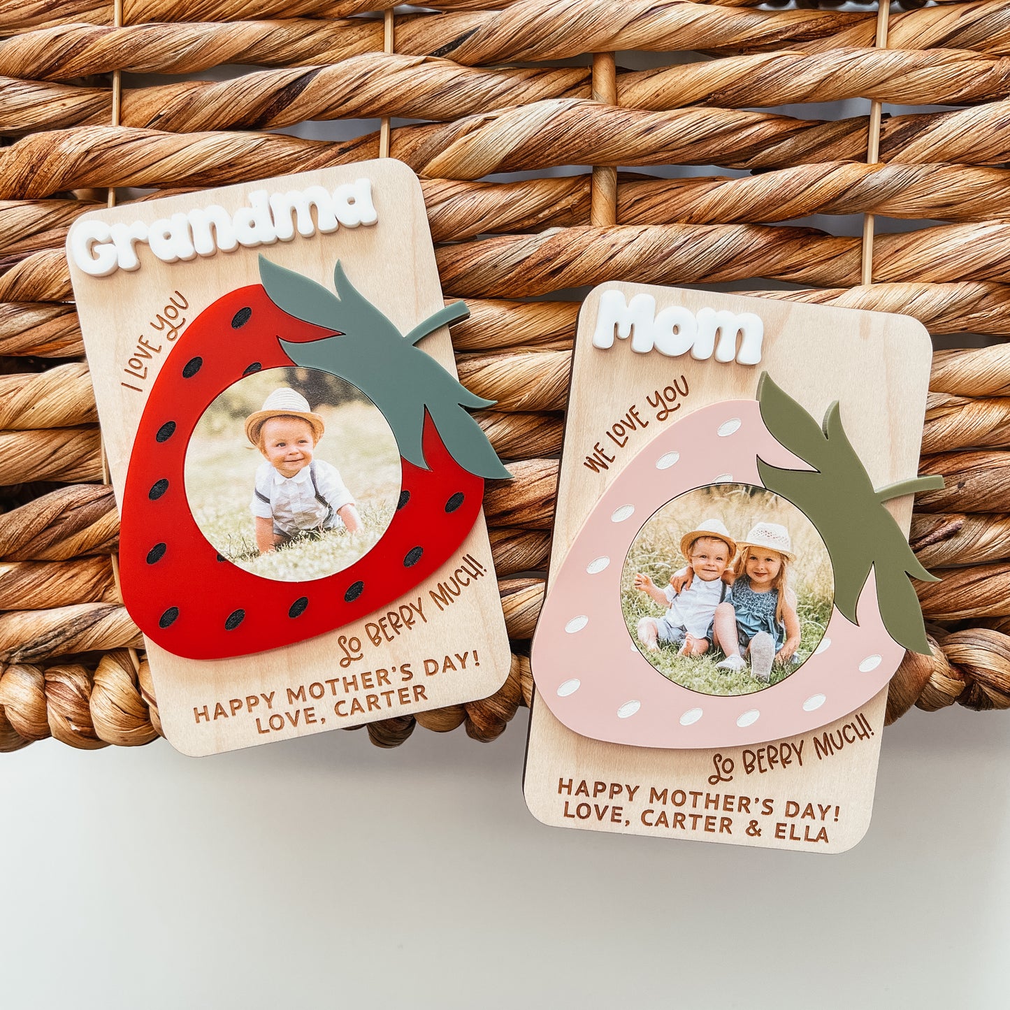 Strawberry Photo Magnet