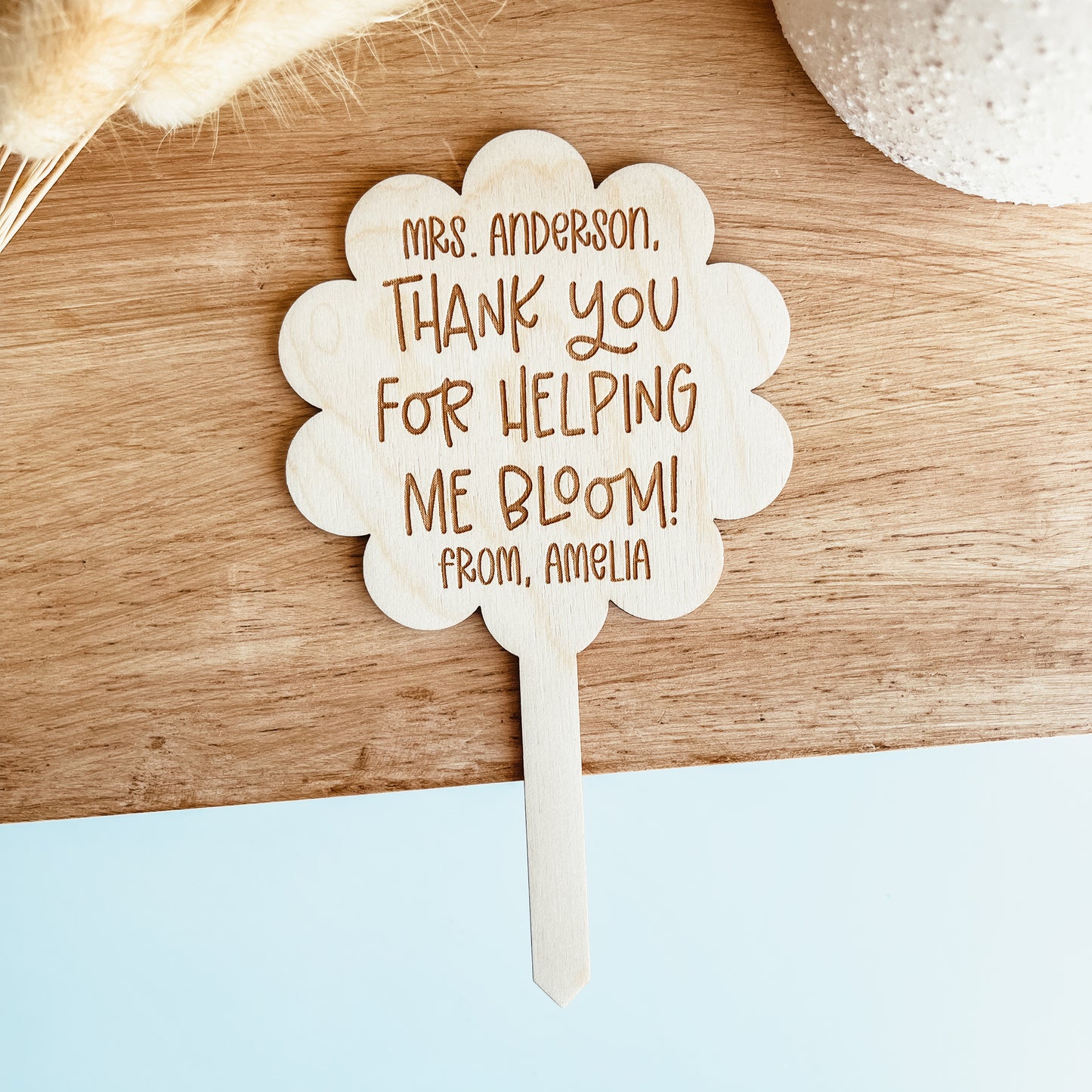 Custom Teacher Plant Stake