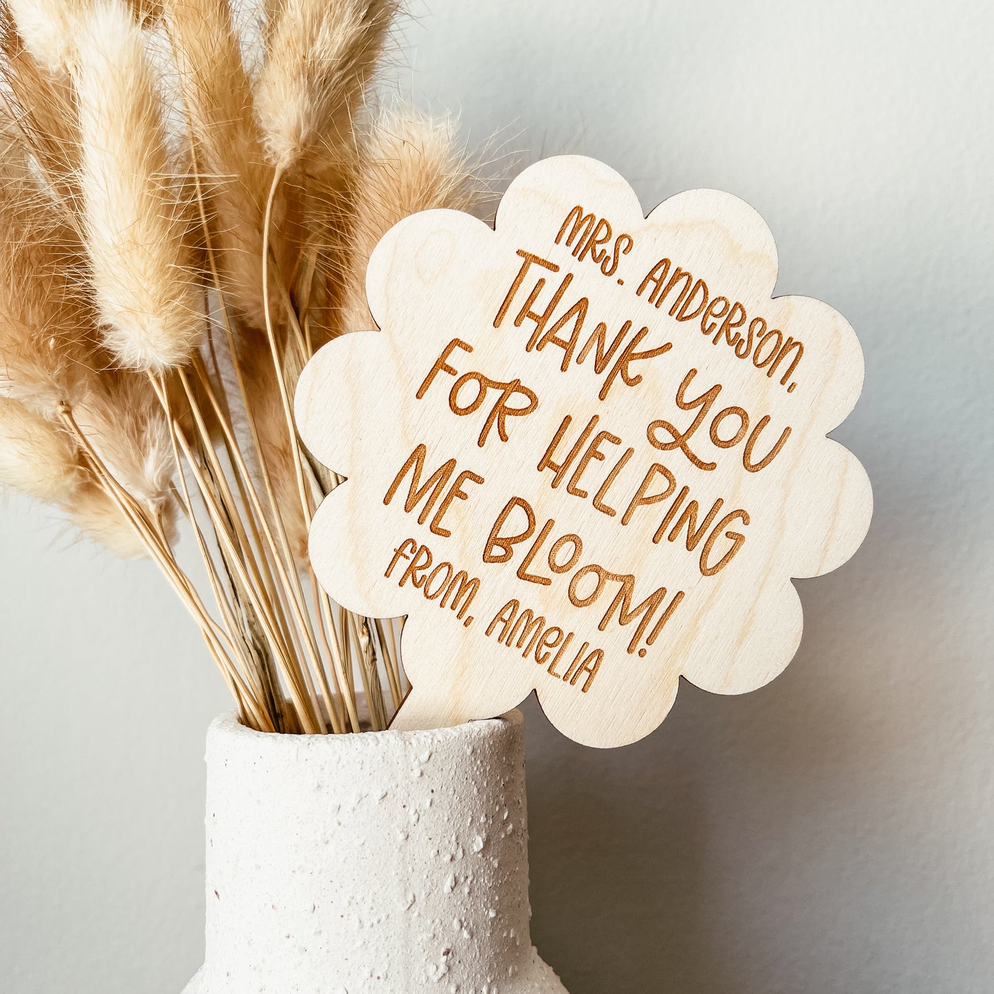 Custom Teacher Plant Stake