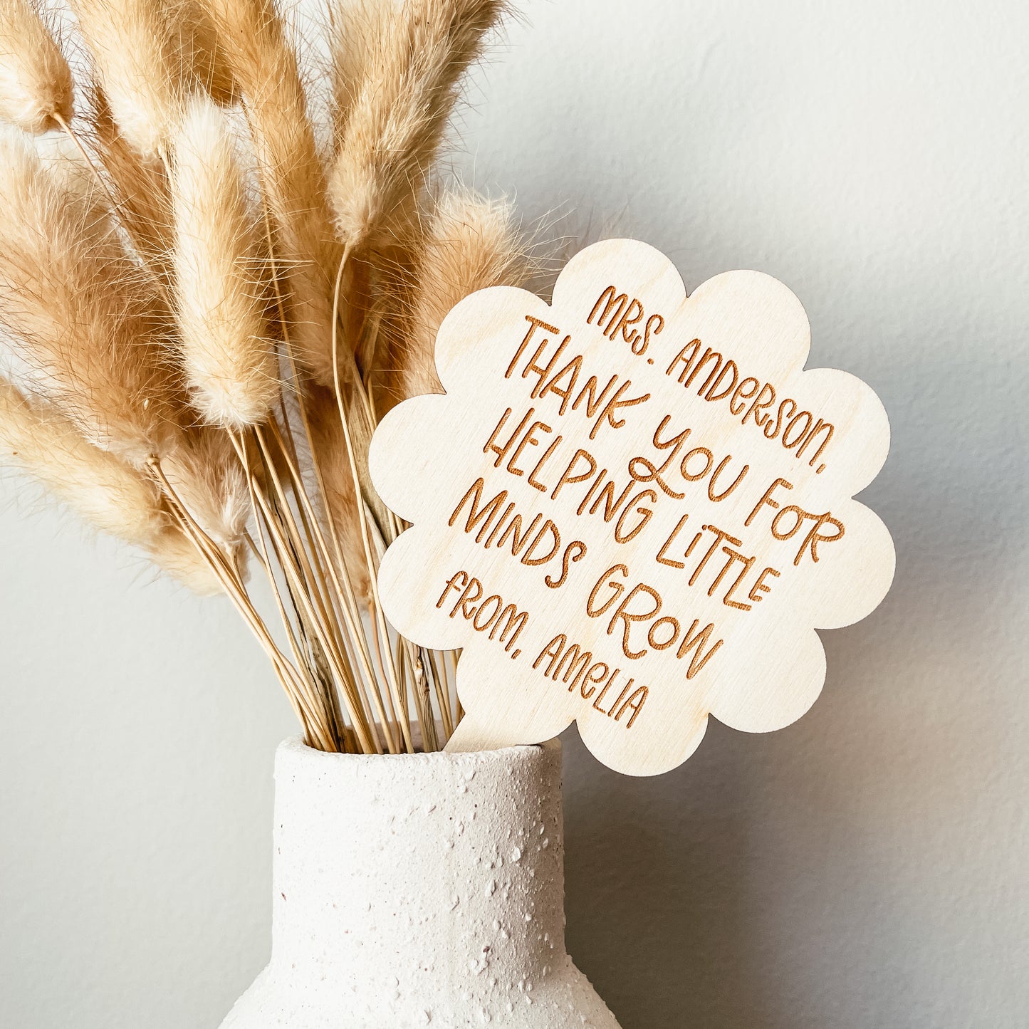 Custom Teacher Plant Stake