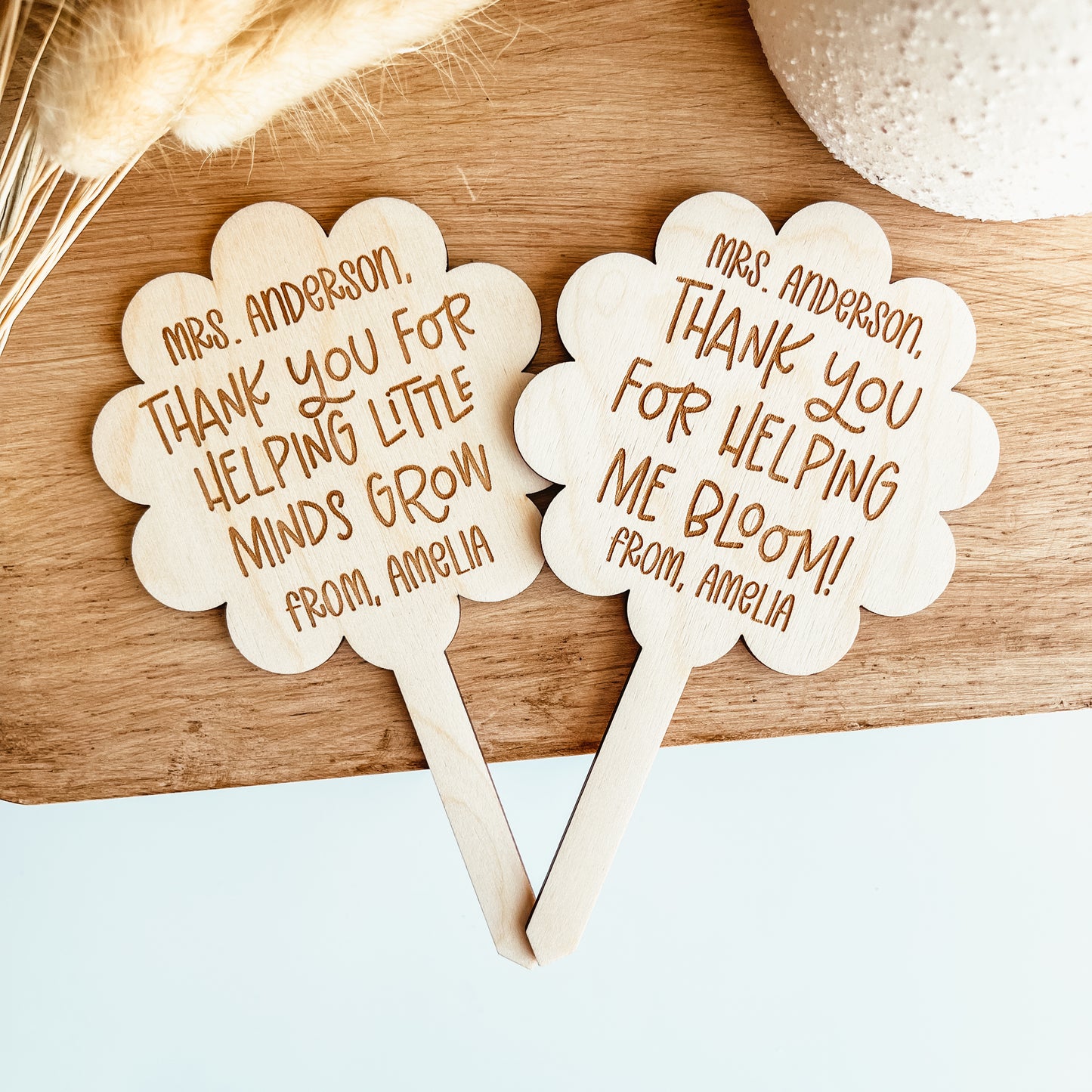 Custom Teacher Plant Stake