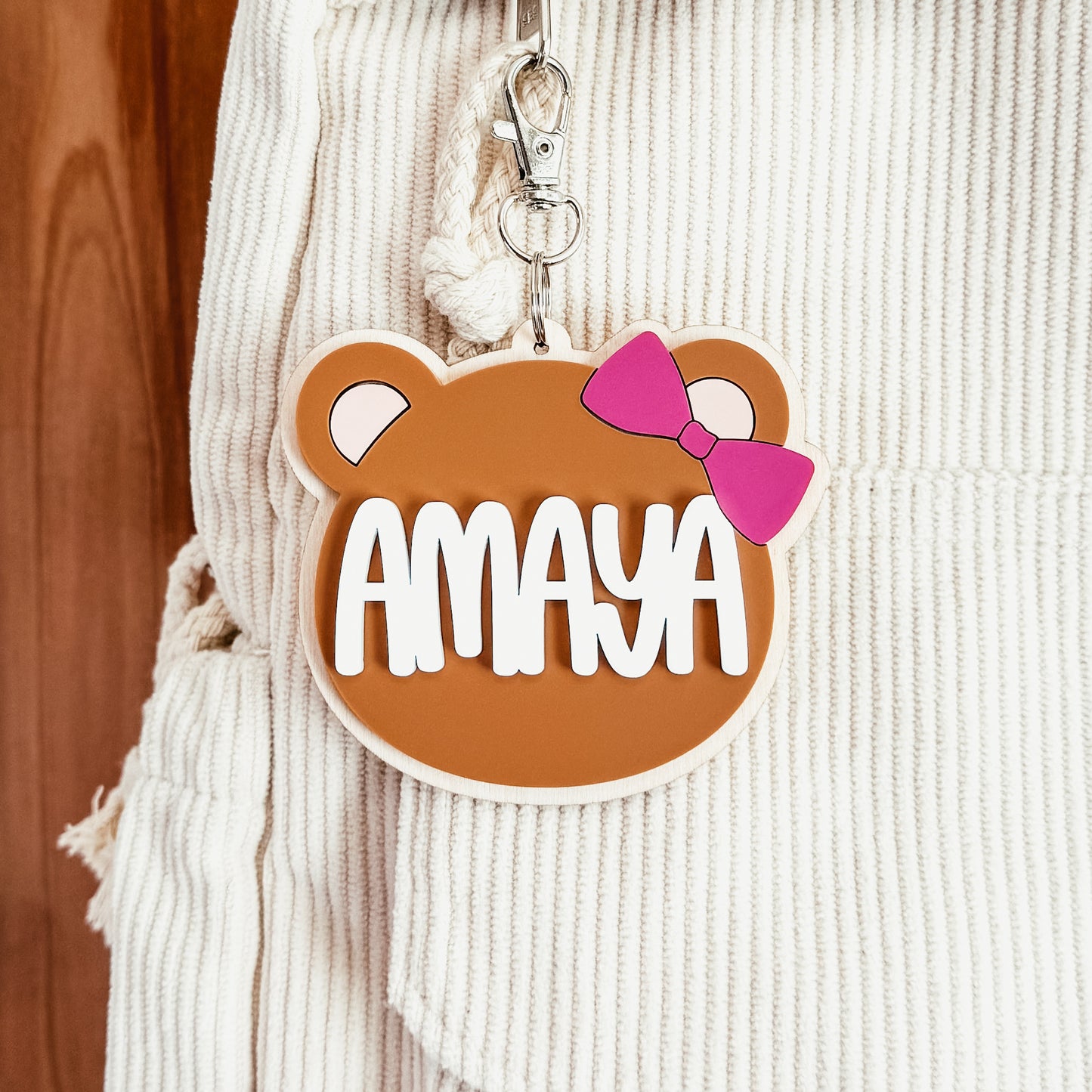 Teddy Bear Bag Tag