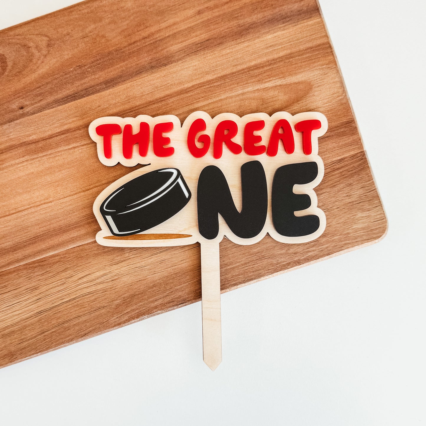 The Great One Hockey Cake Topper