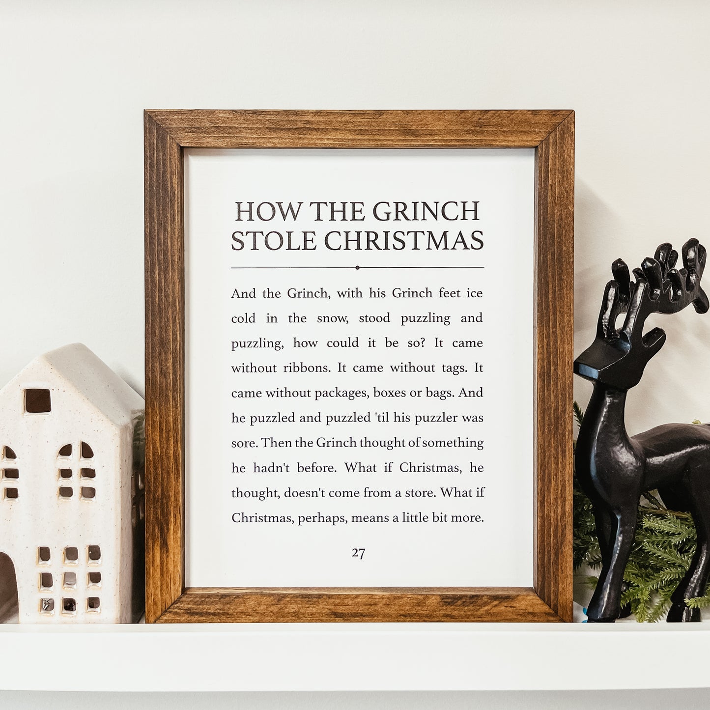 How The Grinch Stole Christmas Framed Sign