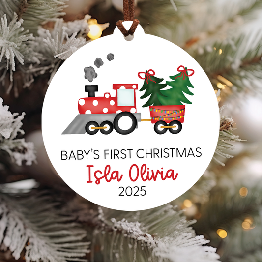 Baby's First Christmas Ornament | Train