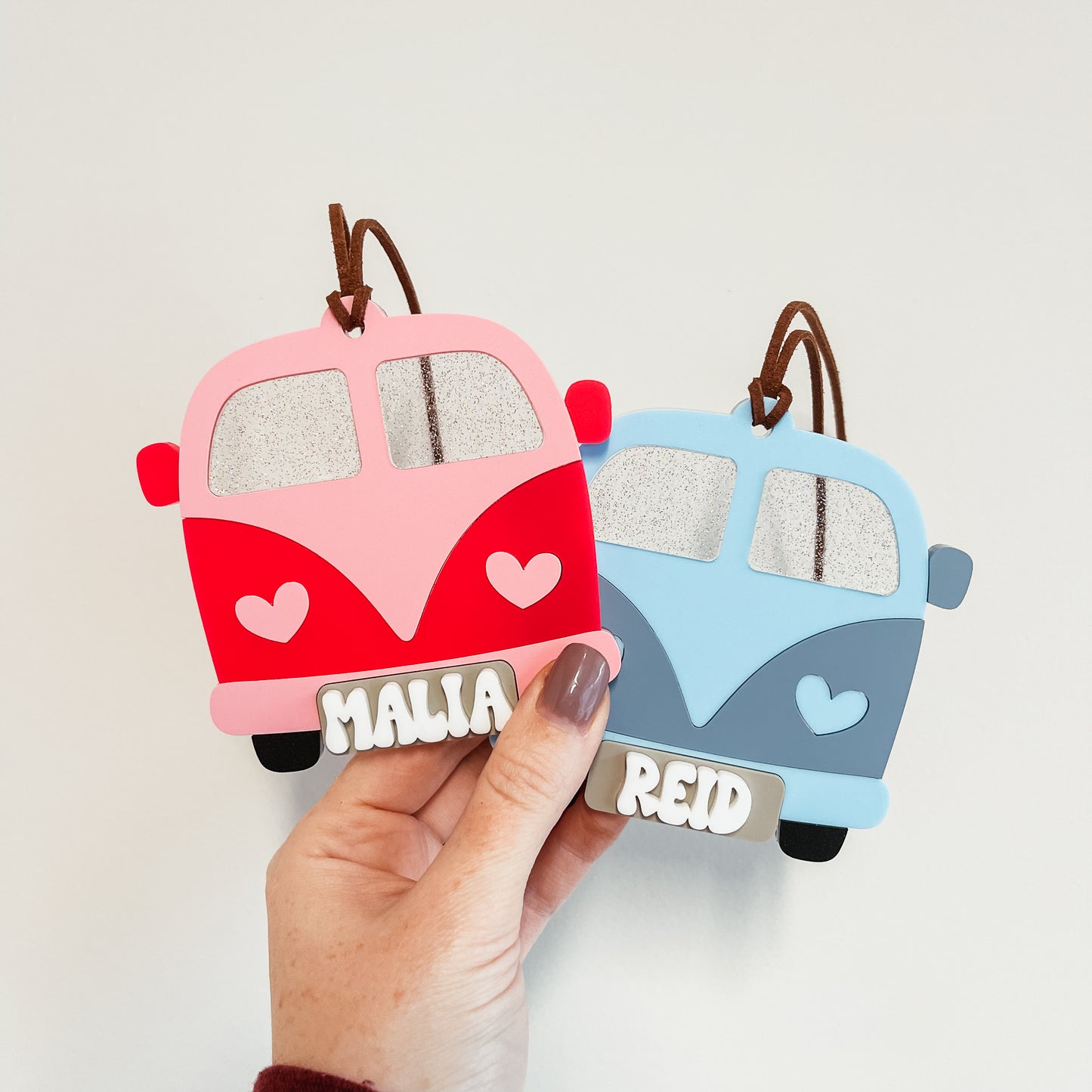 Retro Bus Valentine Tag