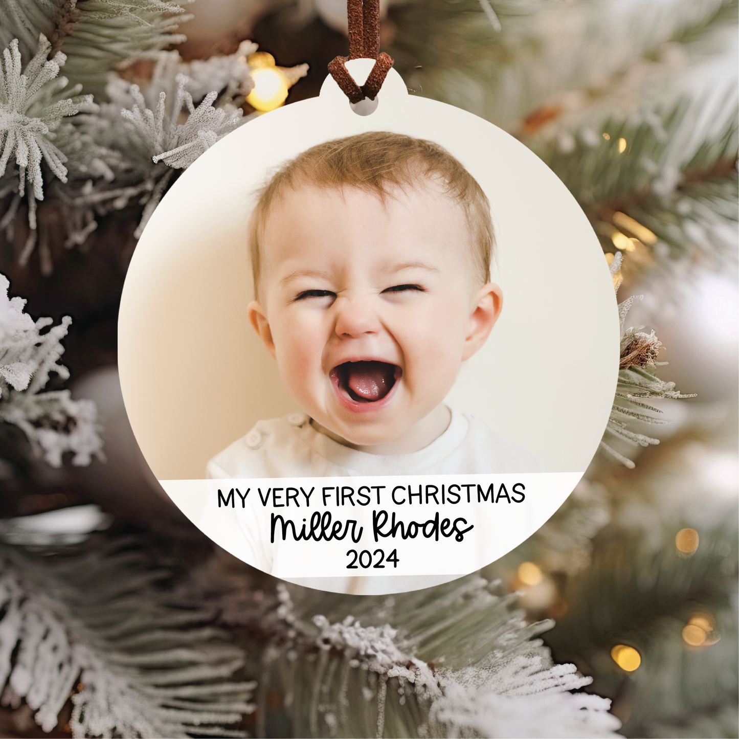 My Very First Christmas Photo Ornament