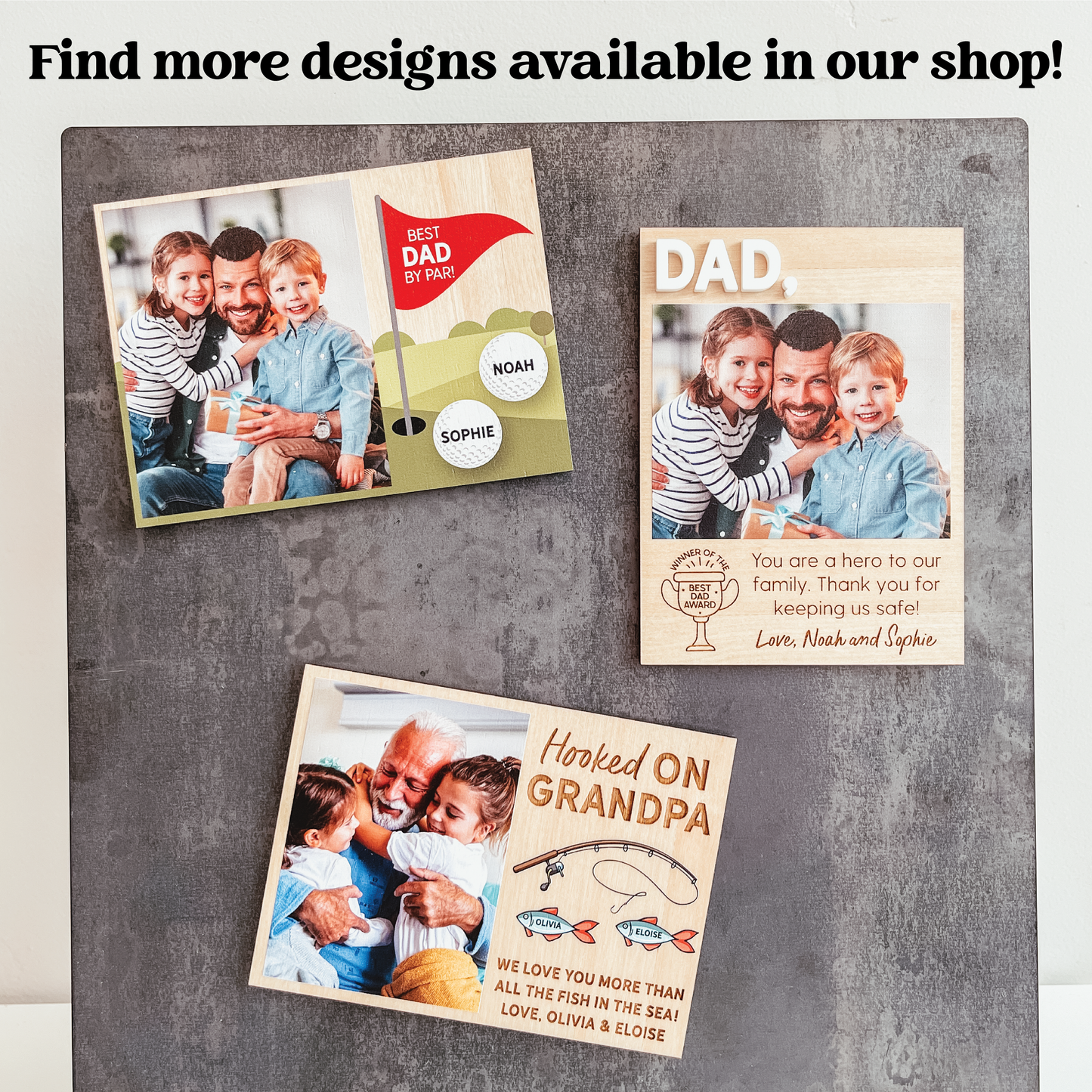 Wooden Photo Magnet | Best By Par