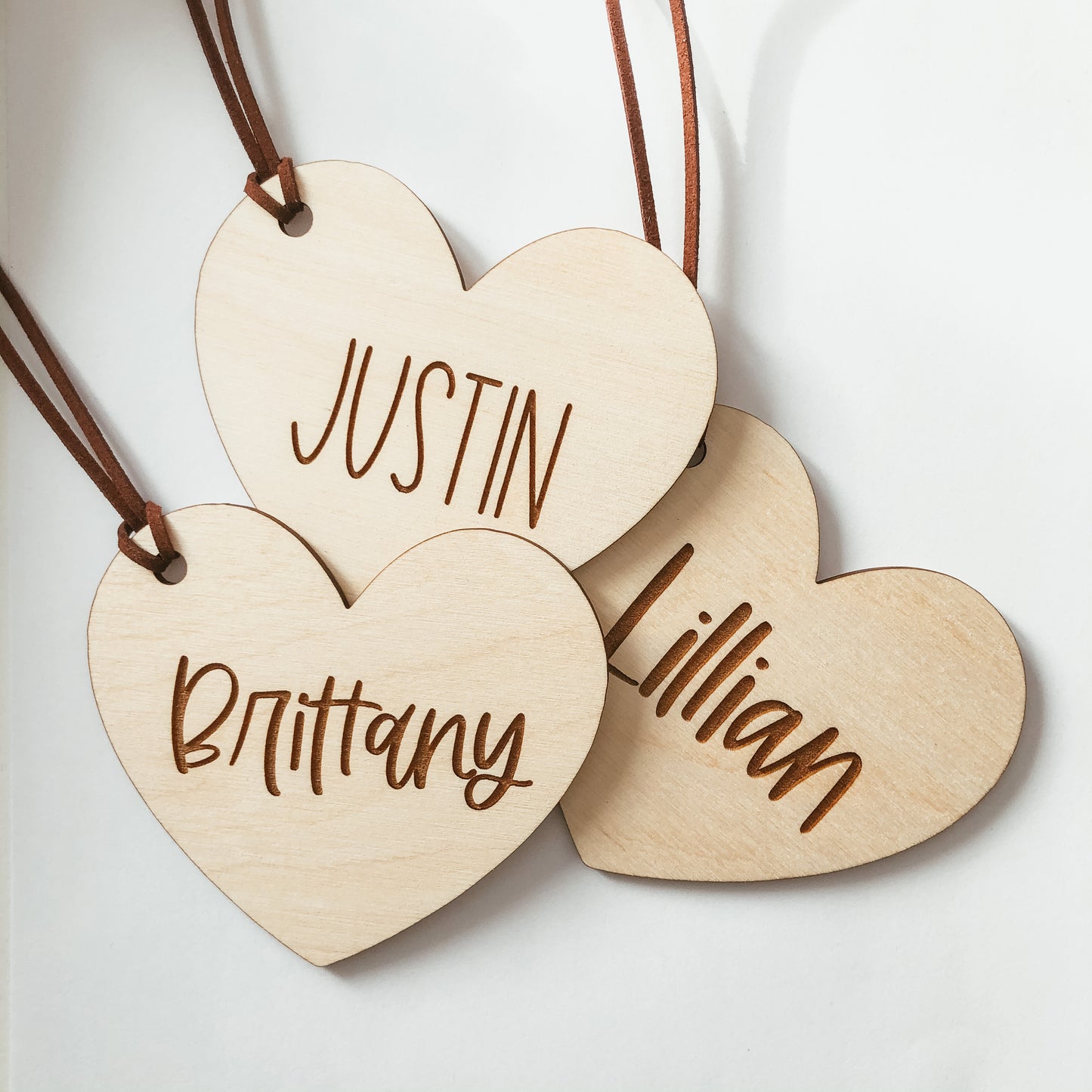 Wooden Heart Tag