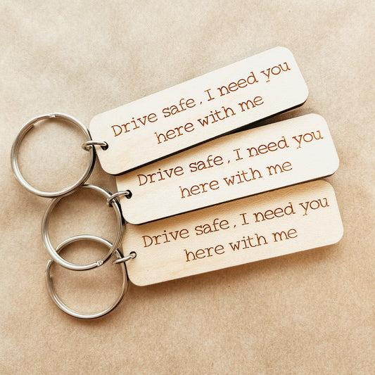 Custom Drive Safe Keychain