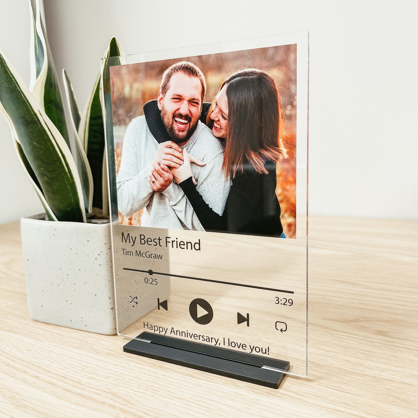 Personalized Song Acrylic Photo Print