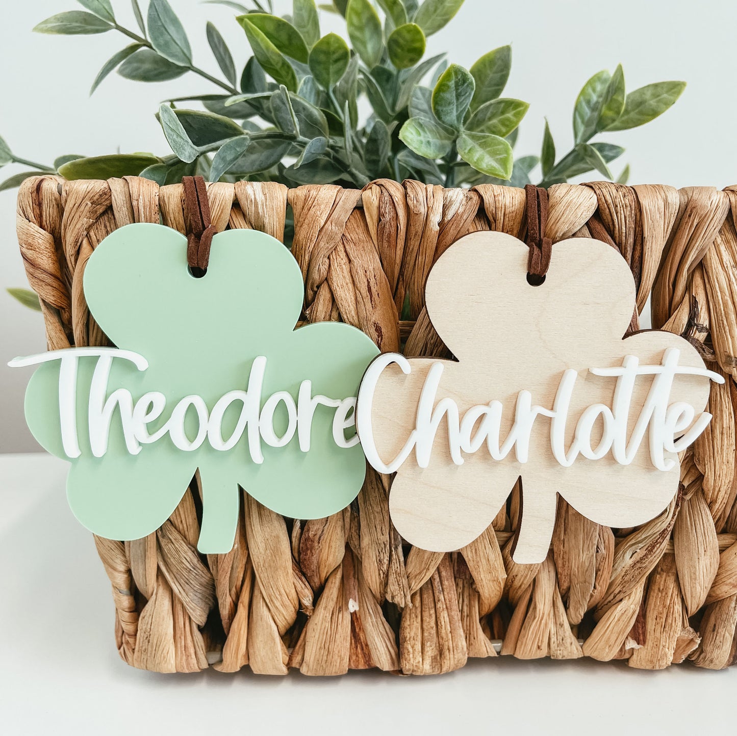 3D Shamrock Tag