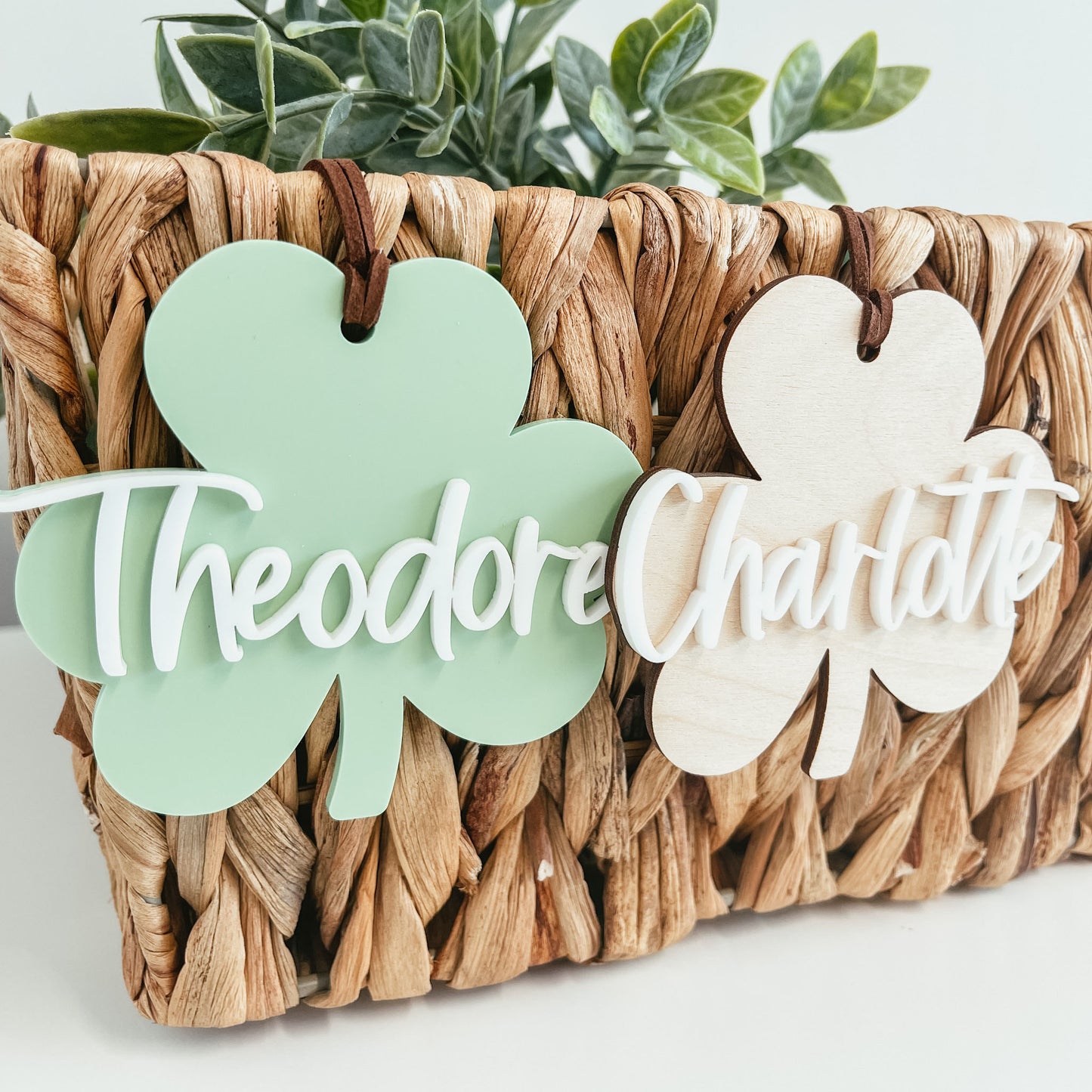 3D Shamrock Tag