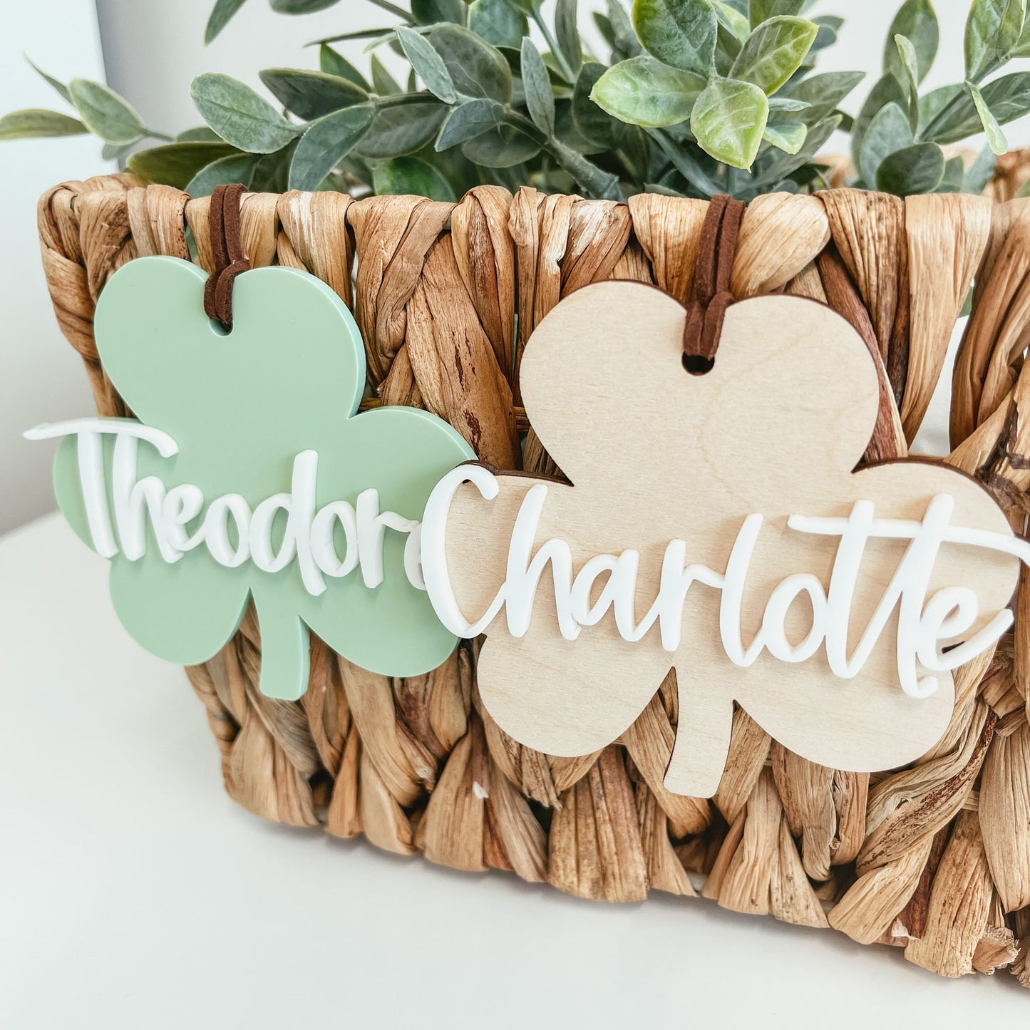 3D Shamrock Tag