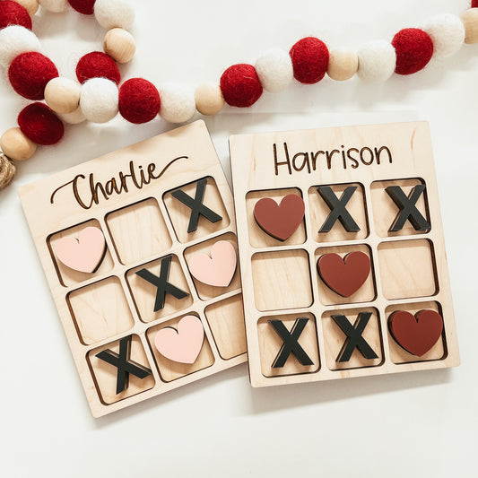 Hearts and X's Mini Tic Tac Toe