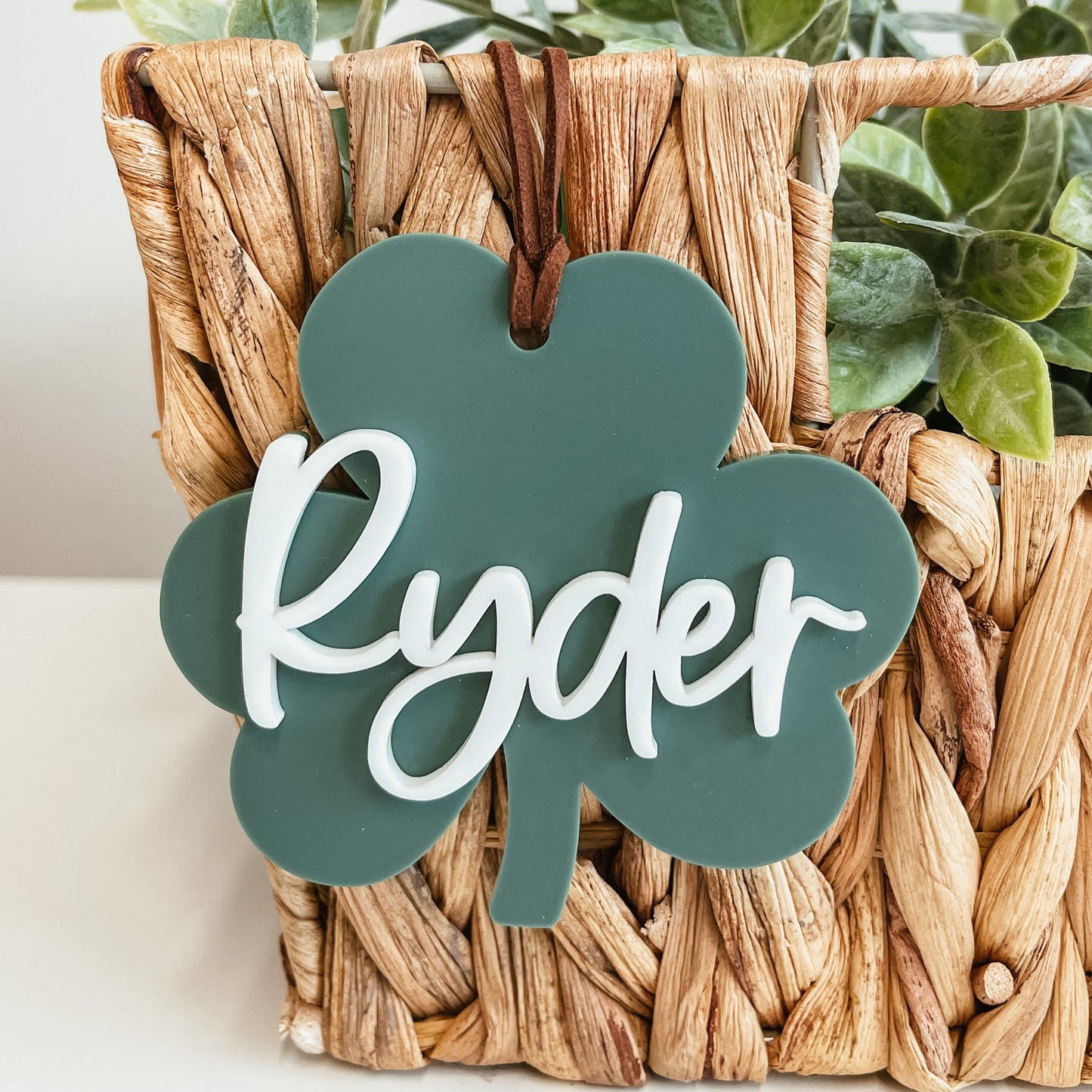 3D Shamrock Tag
