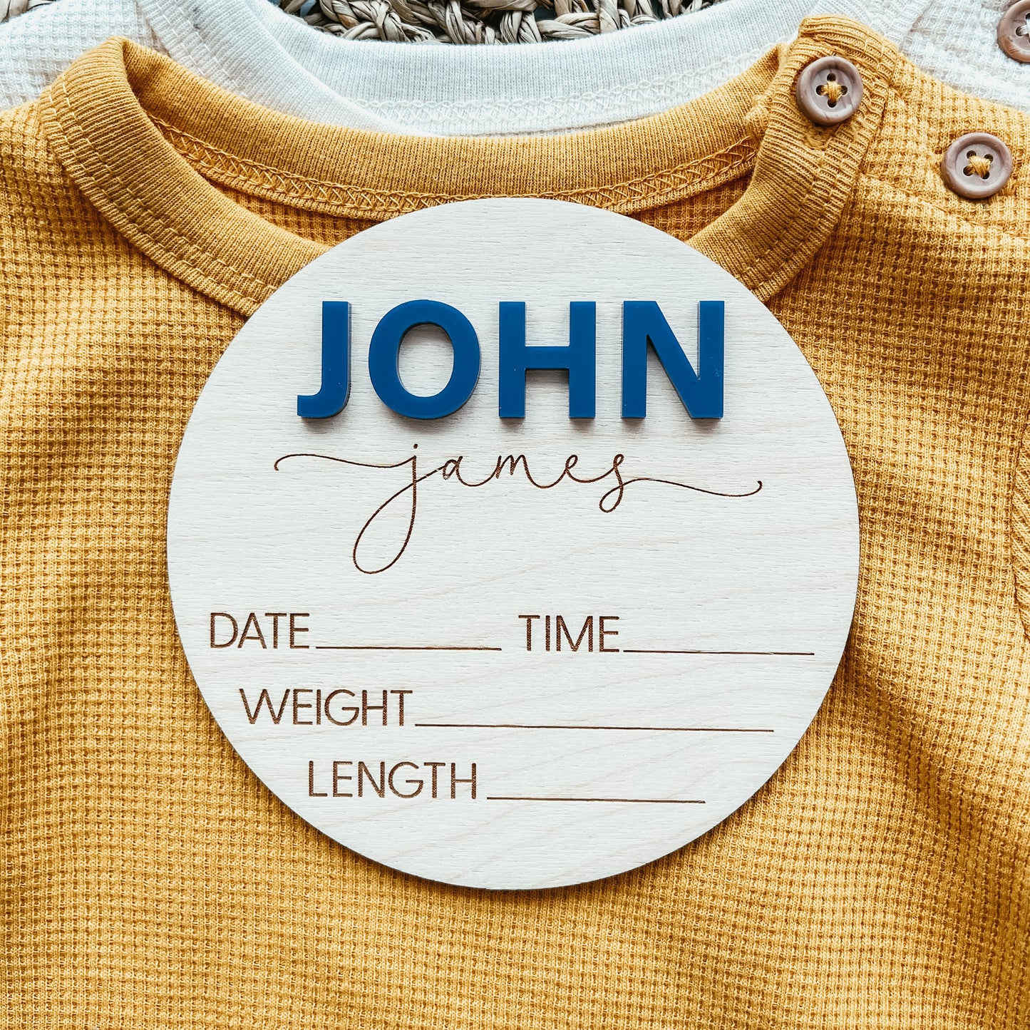 3D Birth Announcement Sign
