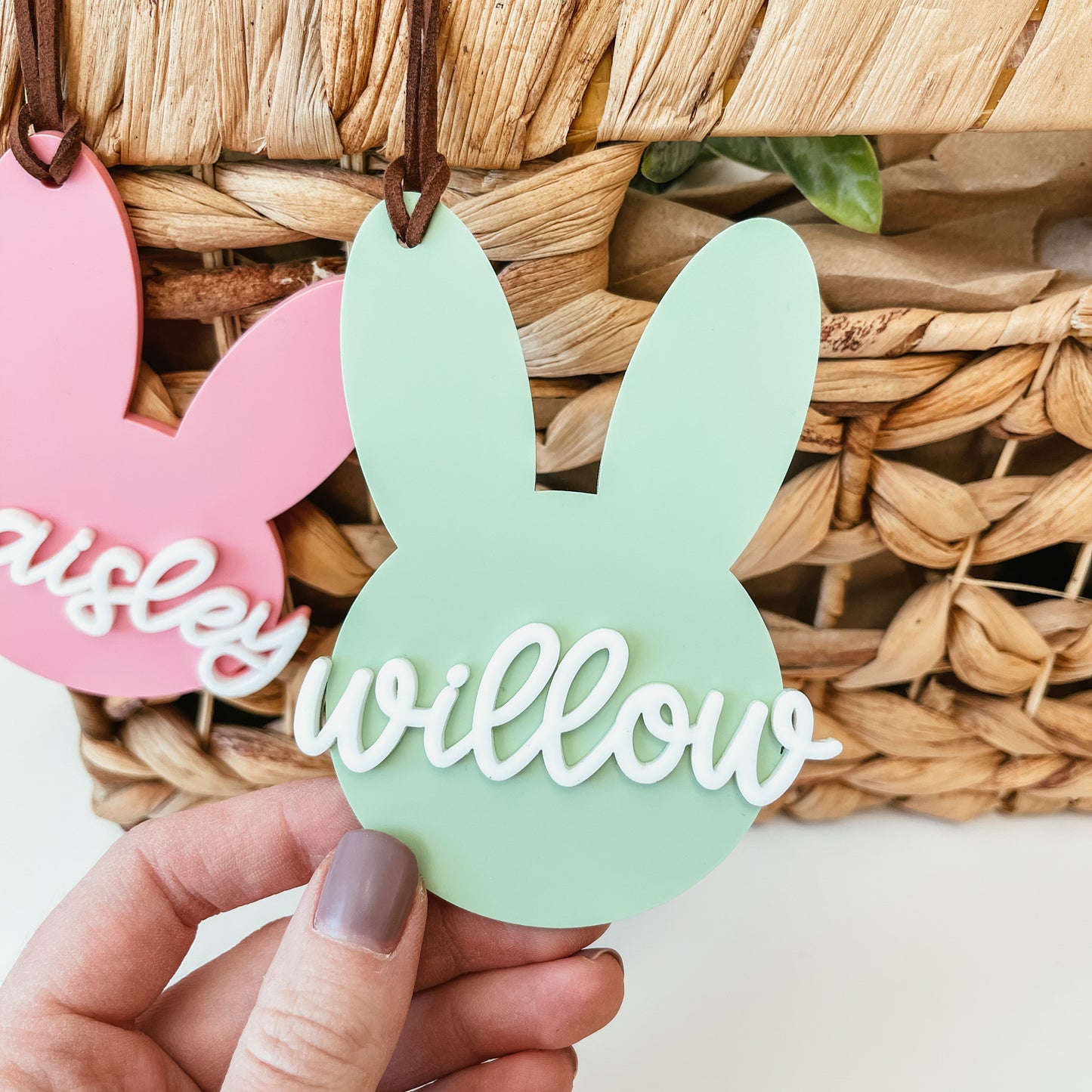 3D Acrylic Bunny Tag