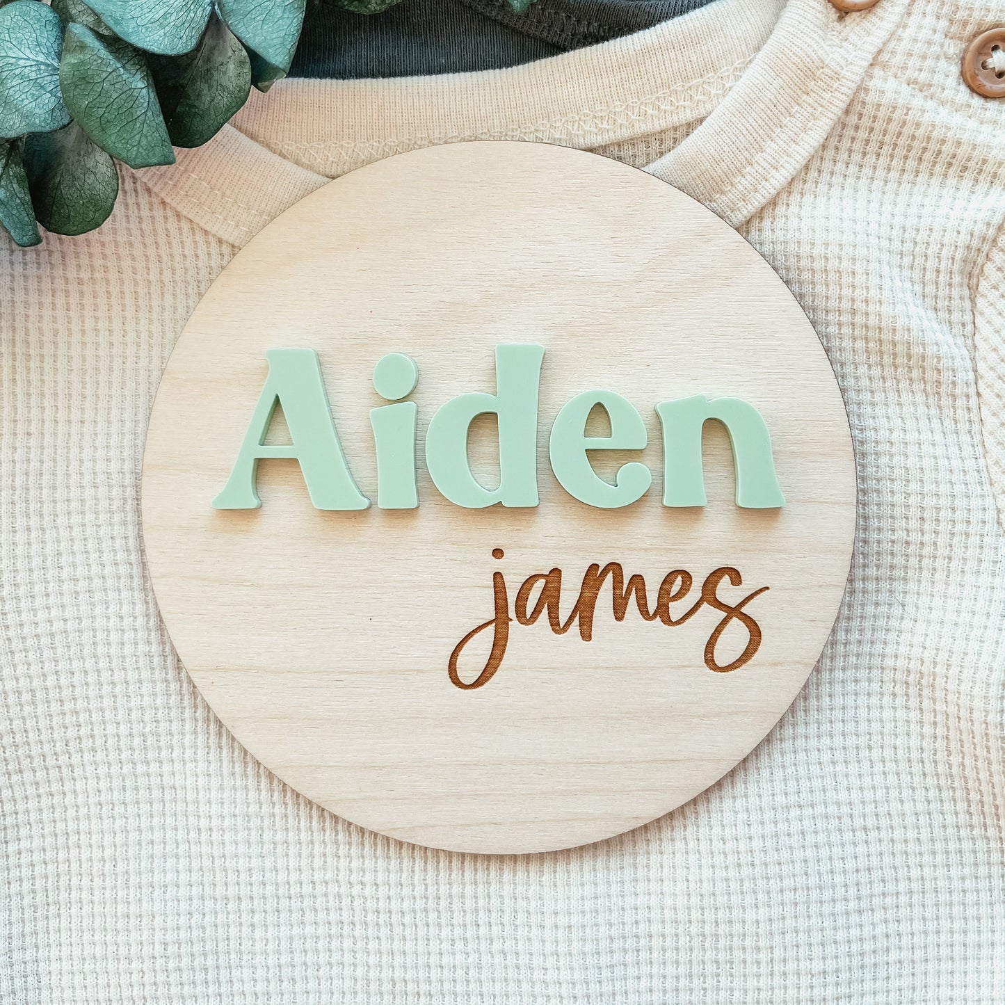 3D Birth Announcement Sign