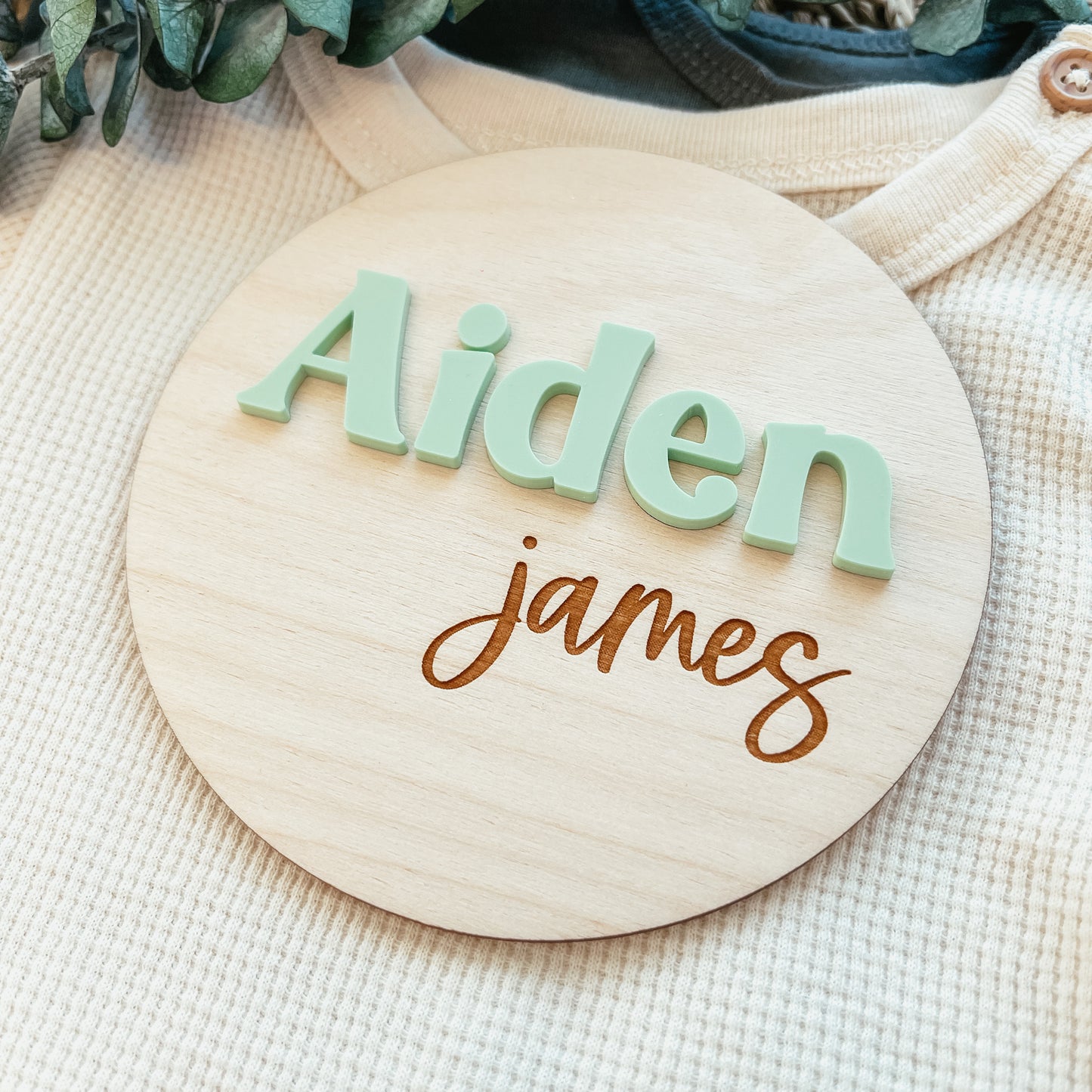 3D Birth Announcement Sign