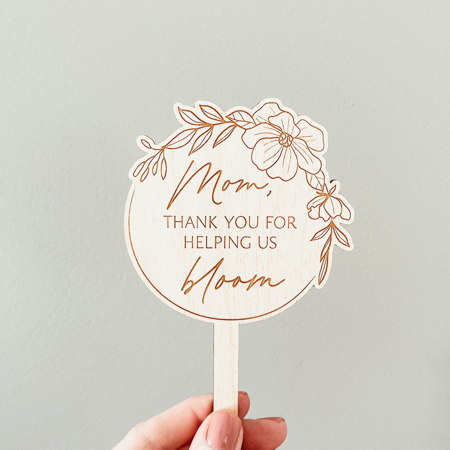 Thank You For Helping Me Bloom Plant Stake