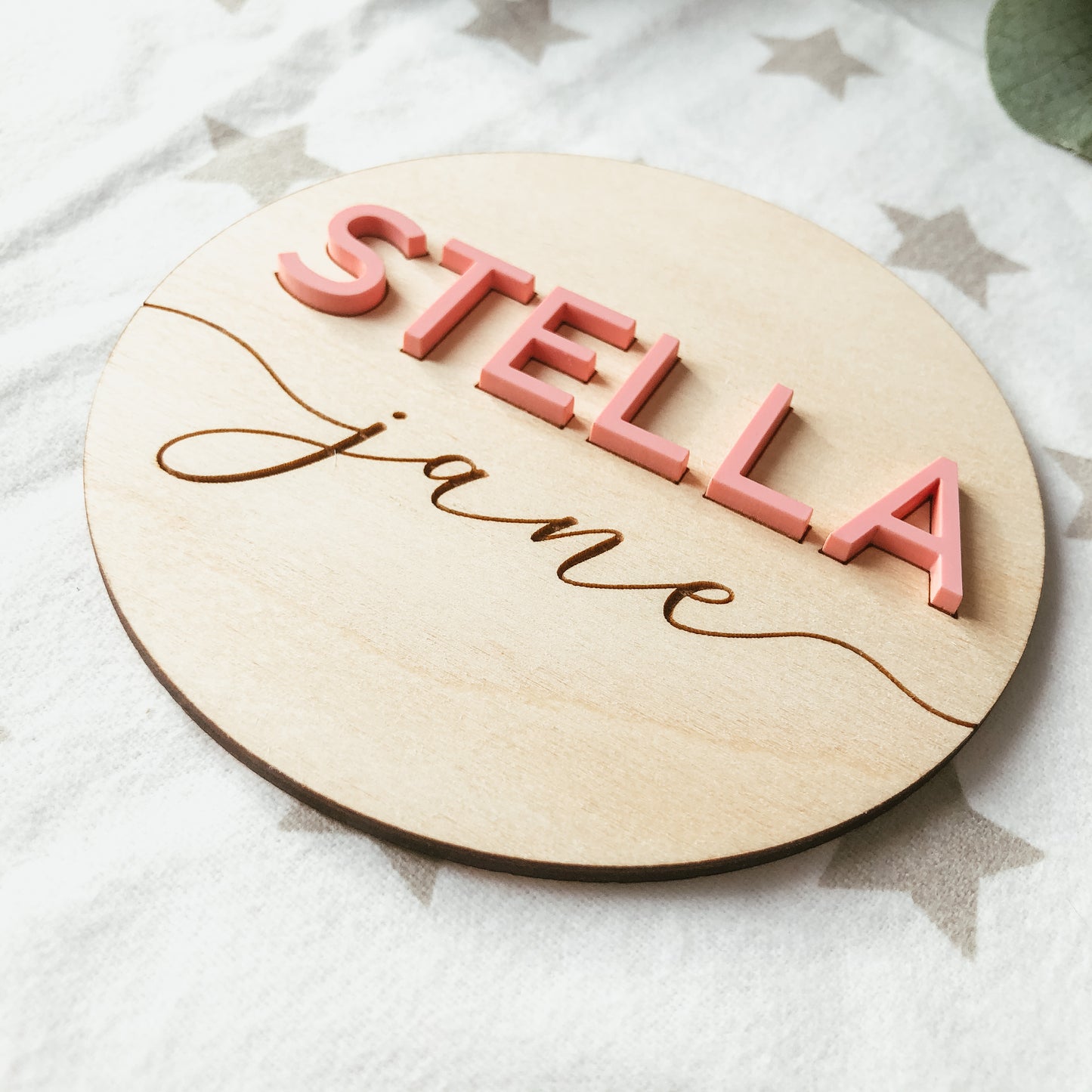 Baby Birth Announcement Sign - 3D Original